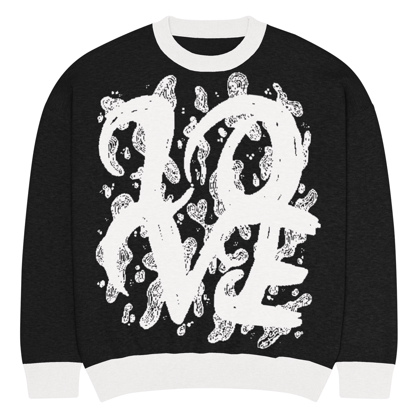 L.O.V.E - Relaxed fit knitted crew neck sweater apparel S