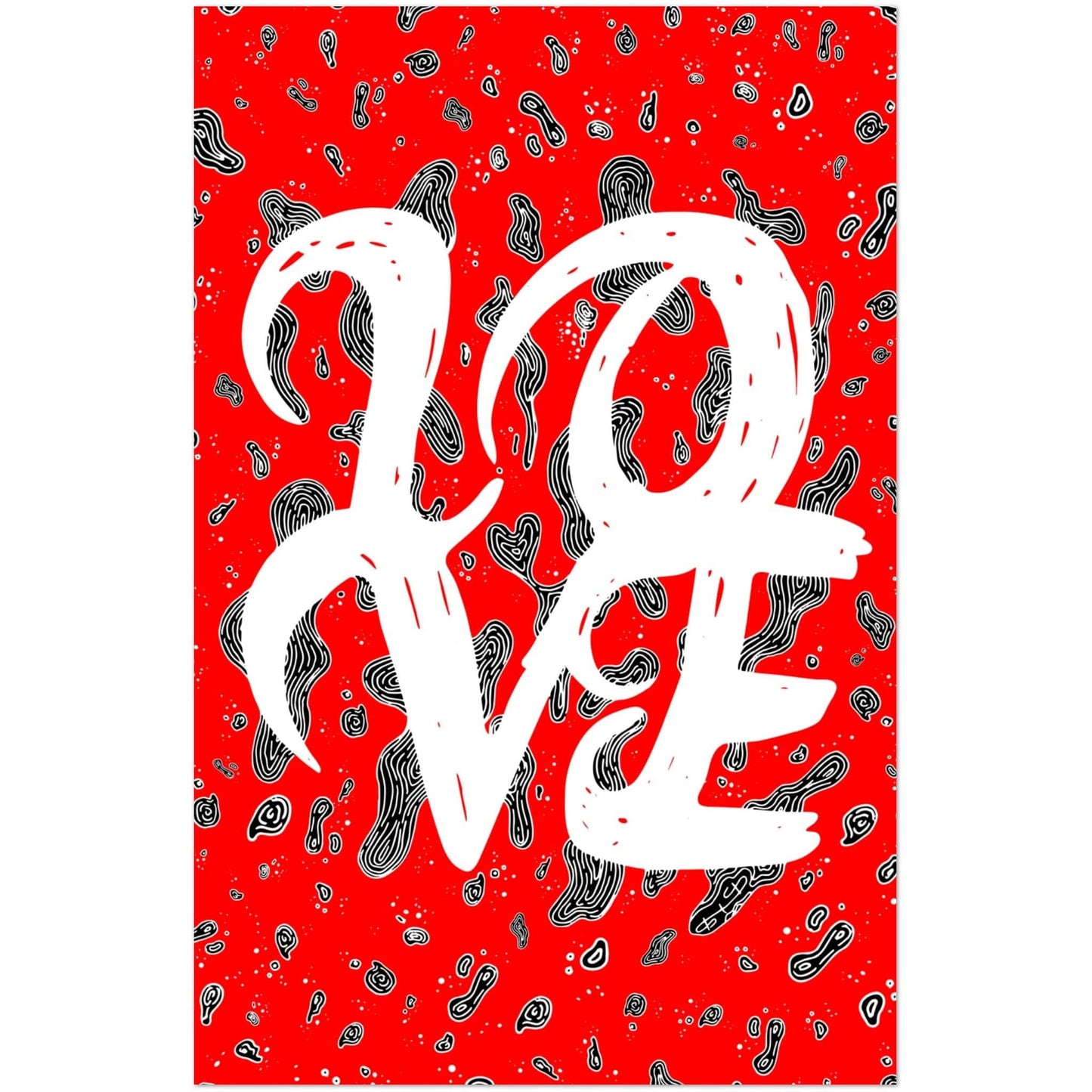 L.O.V.E - Typography Illustration Print Art Prints 28x43  cm / XL (11x17″) / Premium Matte Paper Poster