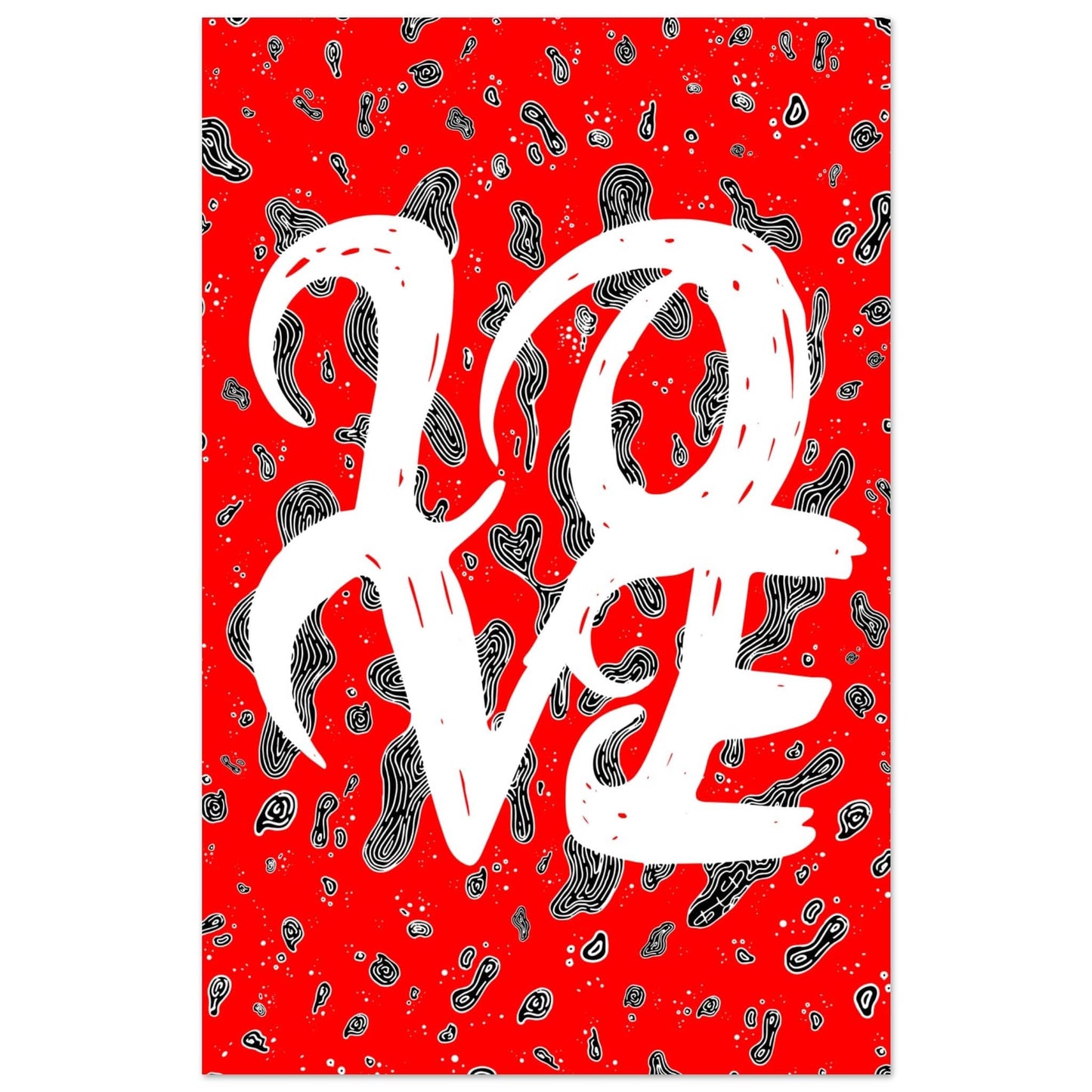 L.O.V.E - Typography Illustration Print Art Prints 28x43  cm / XL (11x17″) / Premium Semi-Glossy Paper Poster