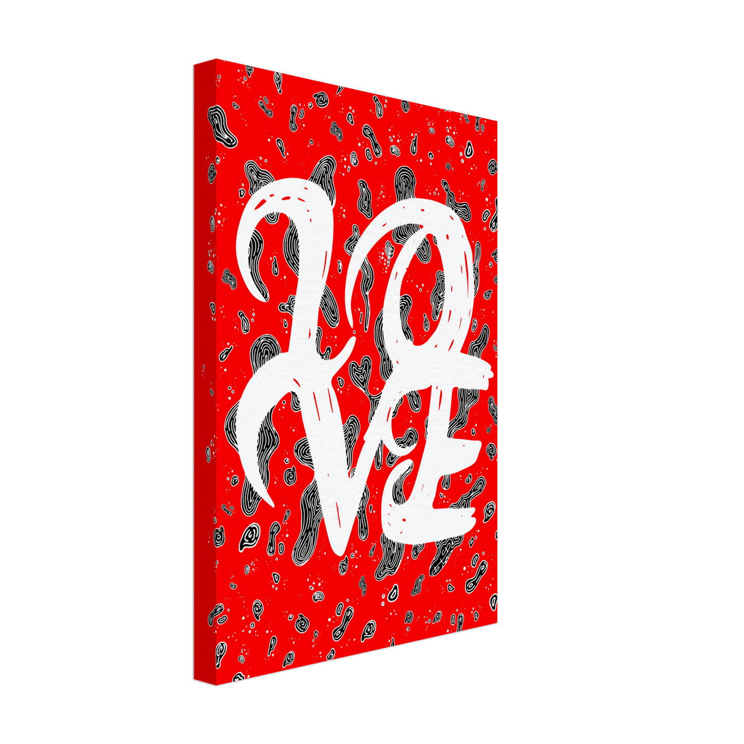 L.O.V.E - Typography Illustration Print Art Prints 30x45 cm / 12x18″ / Canvas