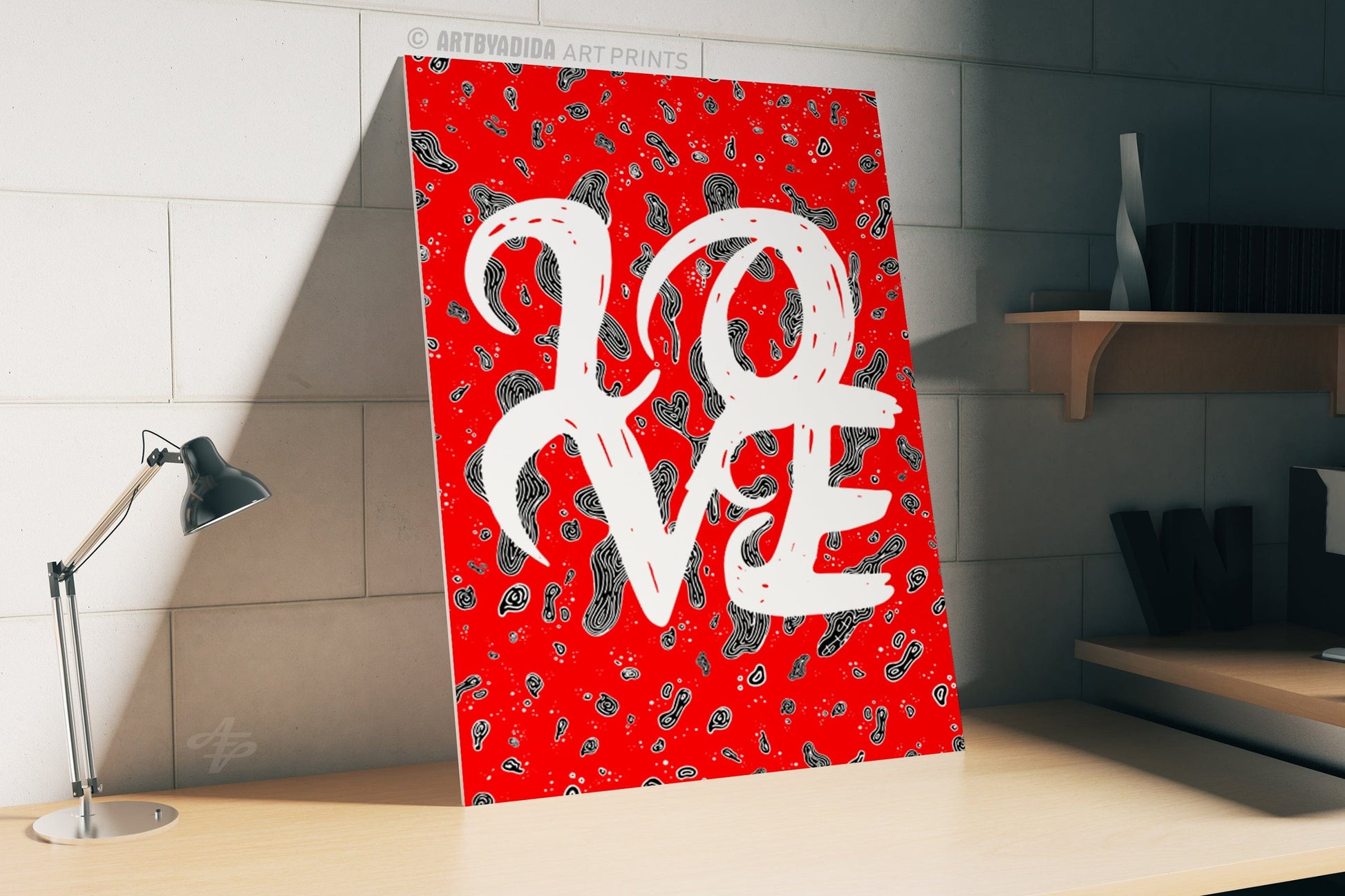 L.O.V.E - Typography Illustration Print Art Prints