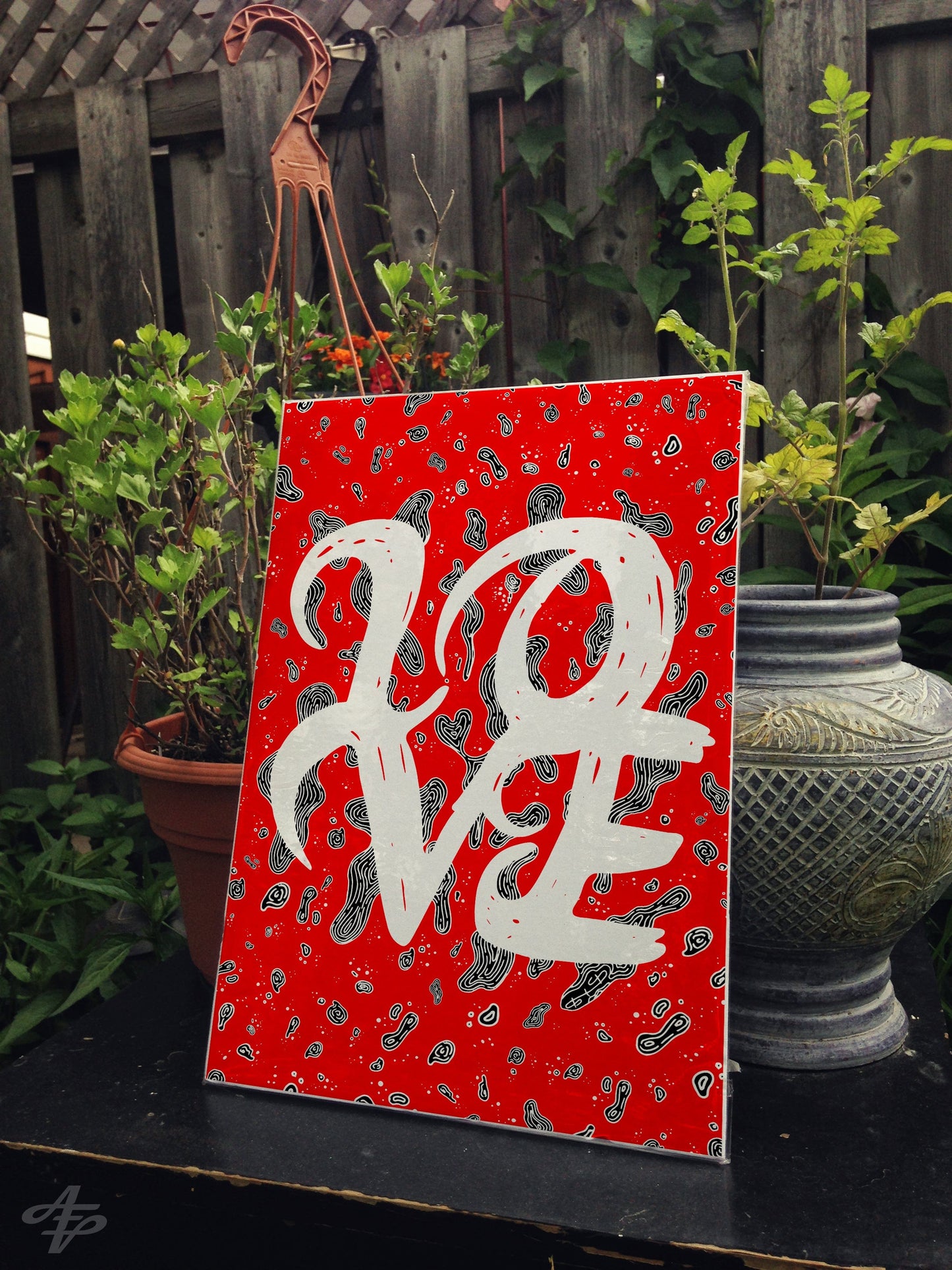 L.O.V.E - Typography Illustration Print Art Prints