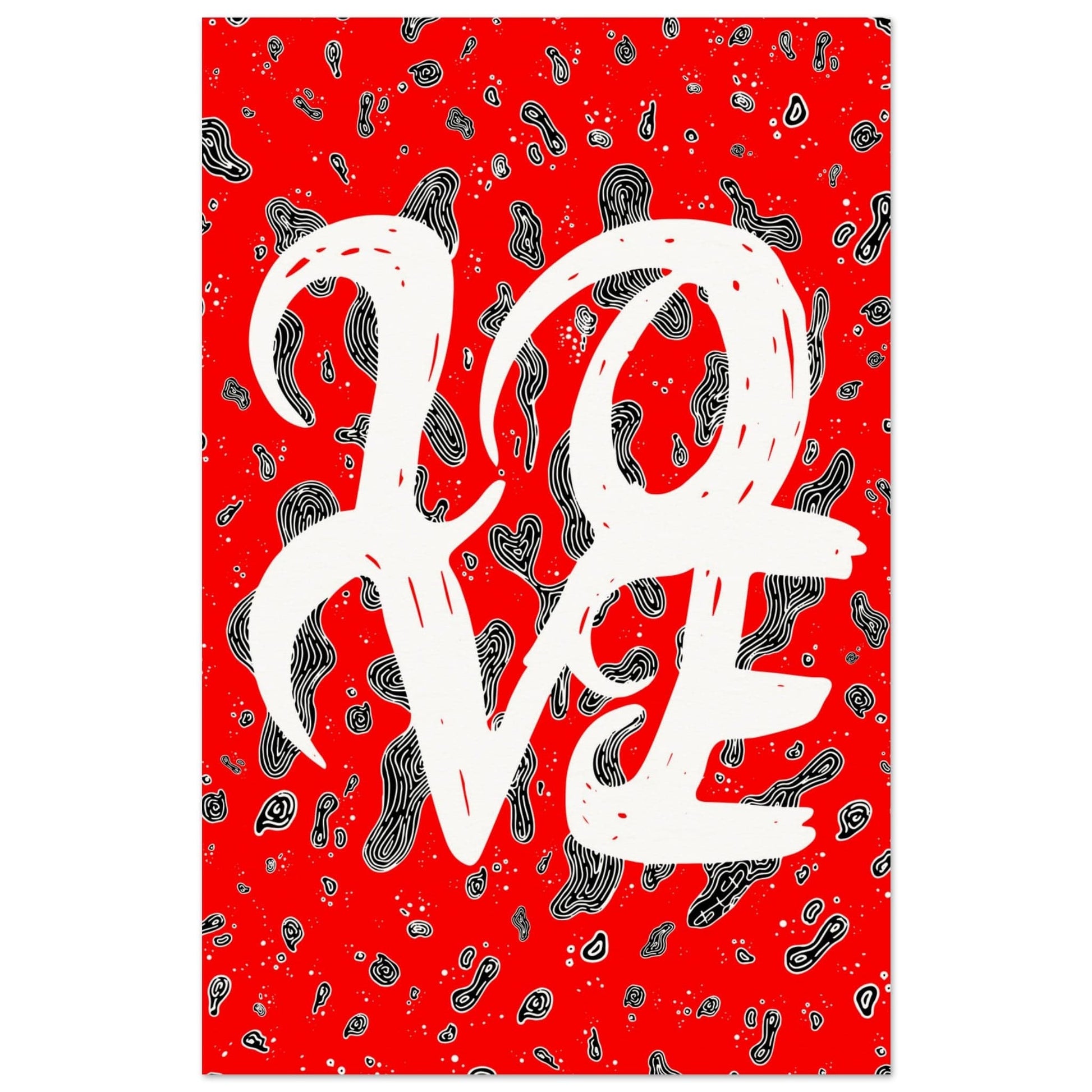 L.O.V.E - Typography Illustration Print Art Prints