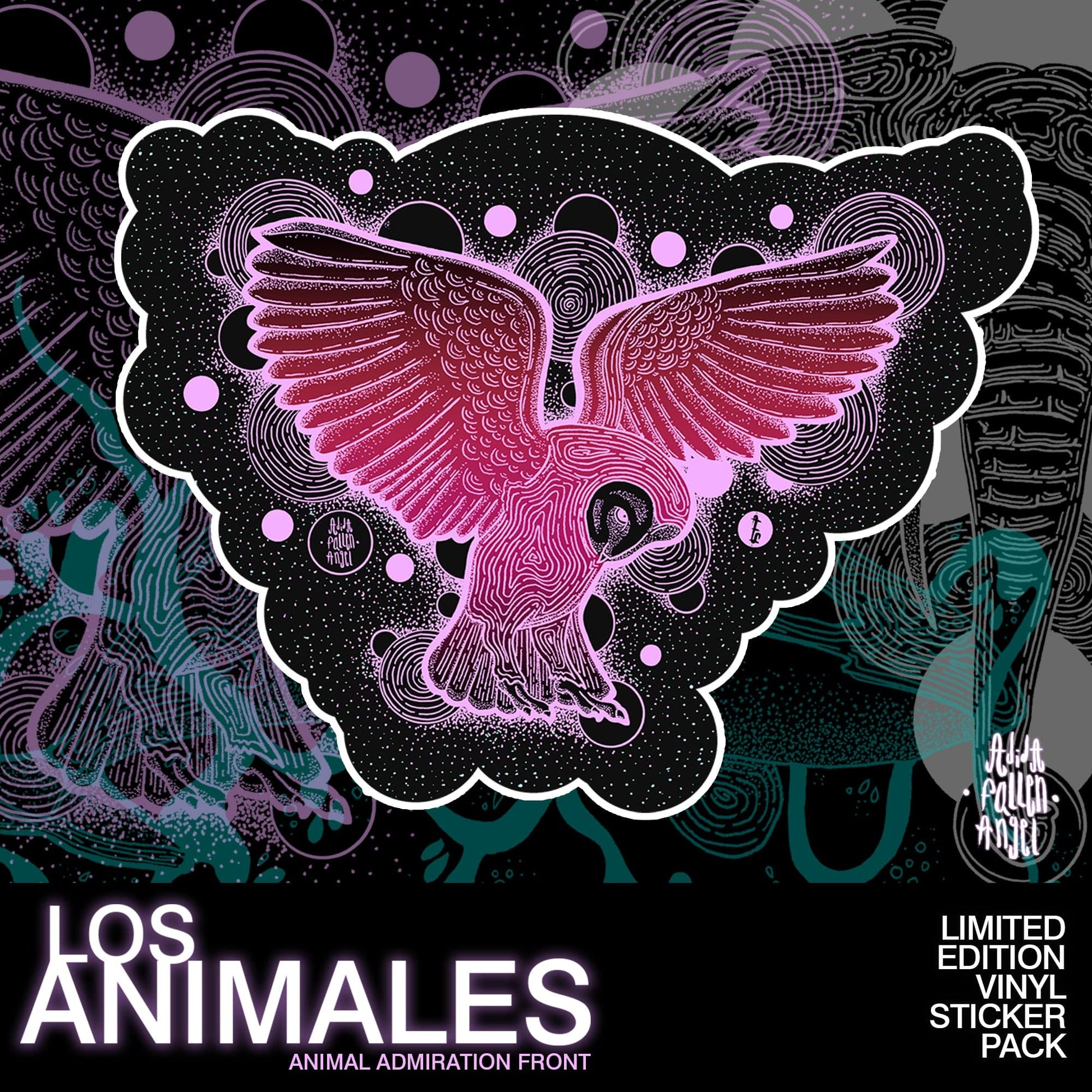 Los Animales - Animal Theme Vinyl Sticker Pack Stickers