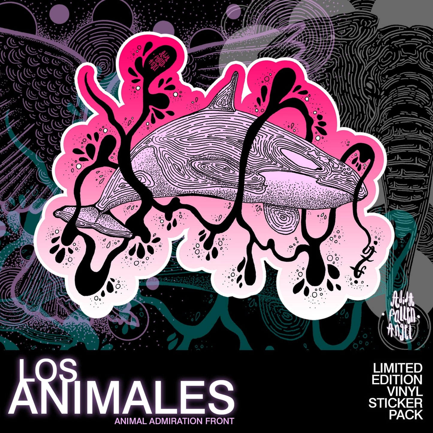 Los Animales - Animal Theme Vinyl Sticker Pack Stickers