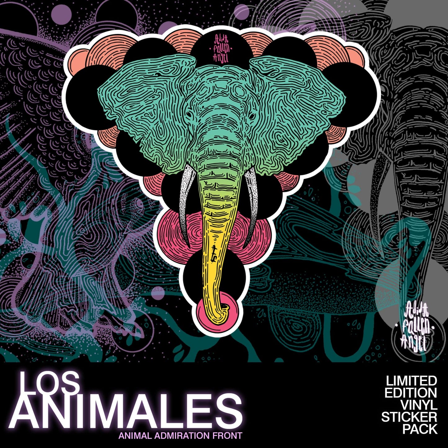 Los Animales - Animal Theme Vinyl Sticker Pack Stickers