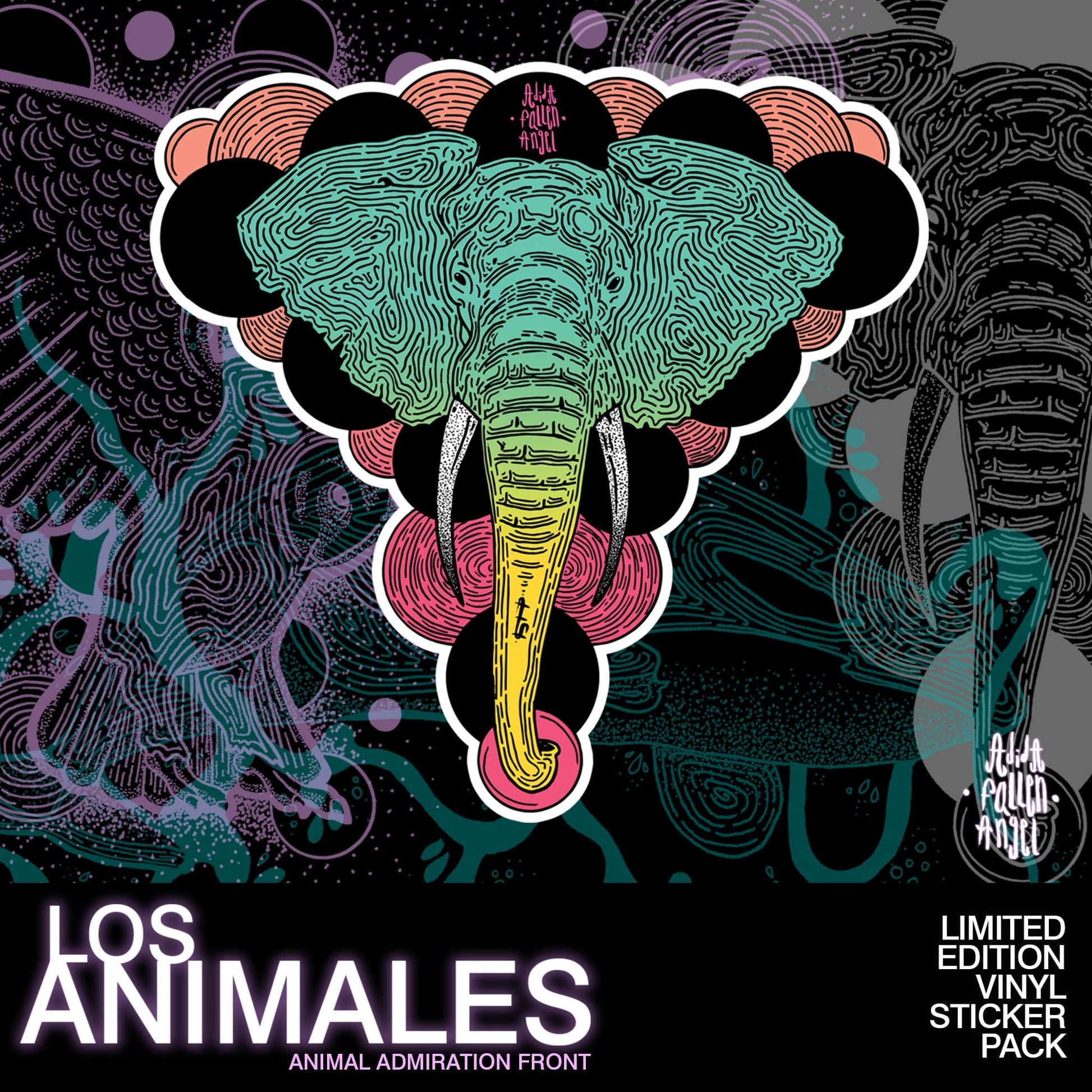 Los Animales - Animal Theme Vinyl Sticker Pack Stickers