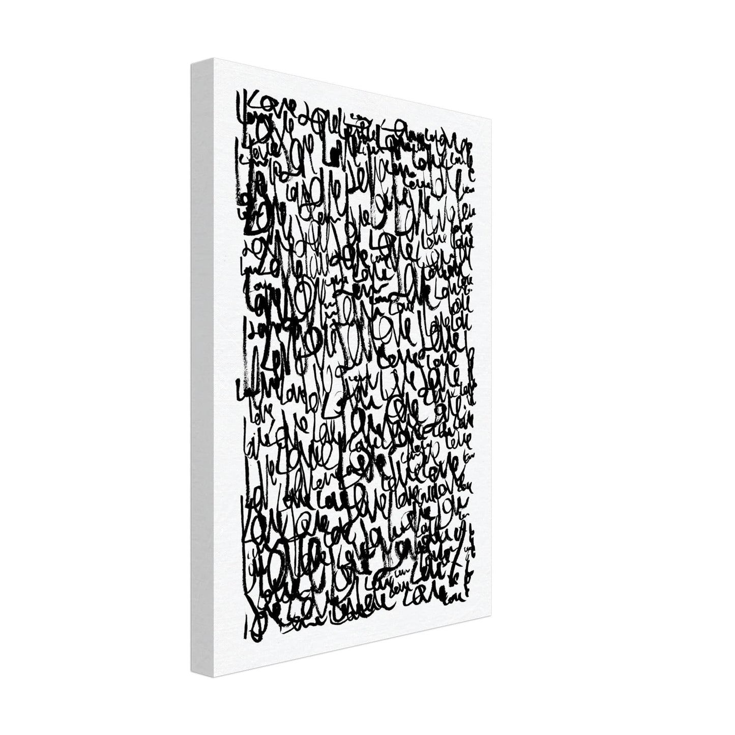 Love Letters - Abstract Typography Art Print Print Material 30x45 cm / 12x18″ / Canvas