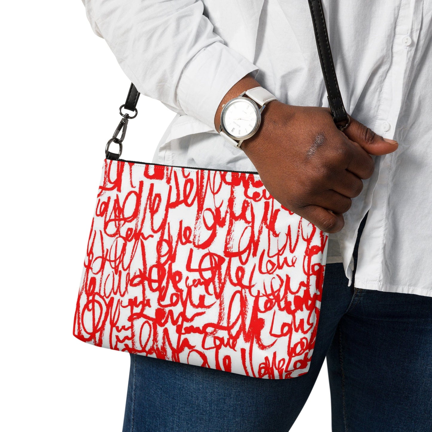 Love Letters - Abstract Typography Crossbody bag Crossbody bag