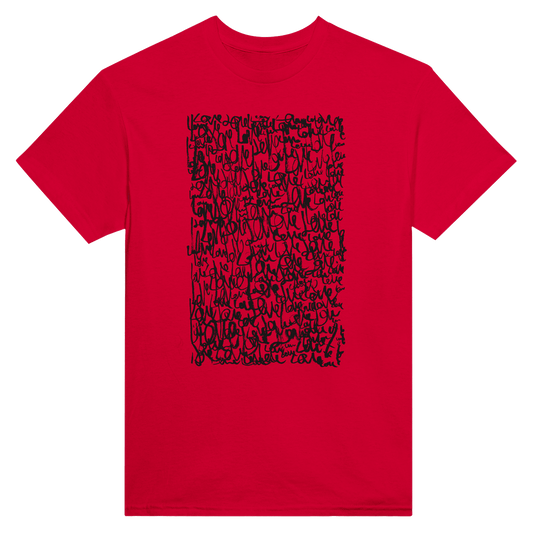 Love Letters - Heavyweight Unisex Crewneck T-shirt apparel Red / S