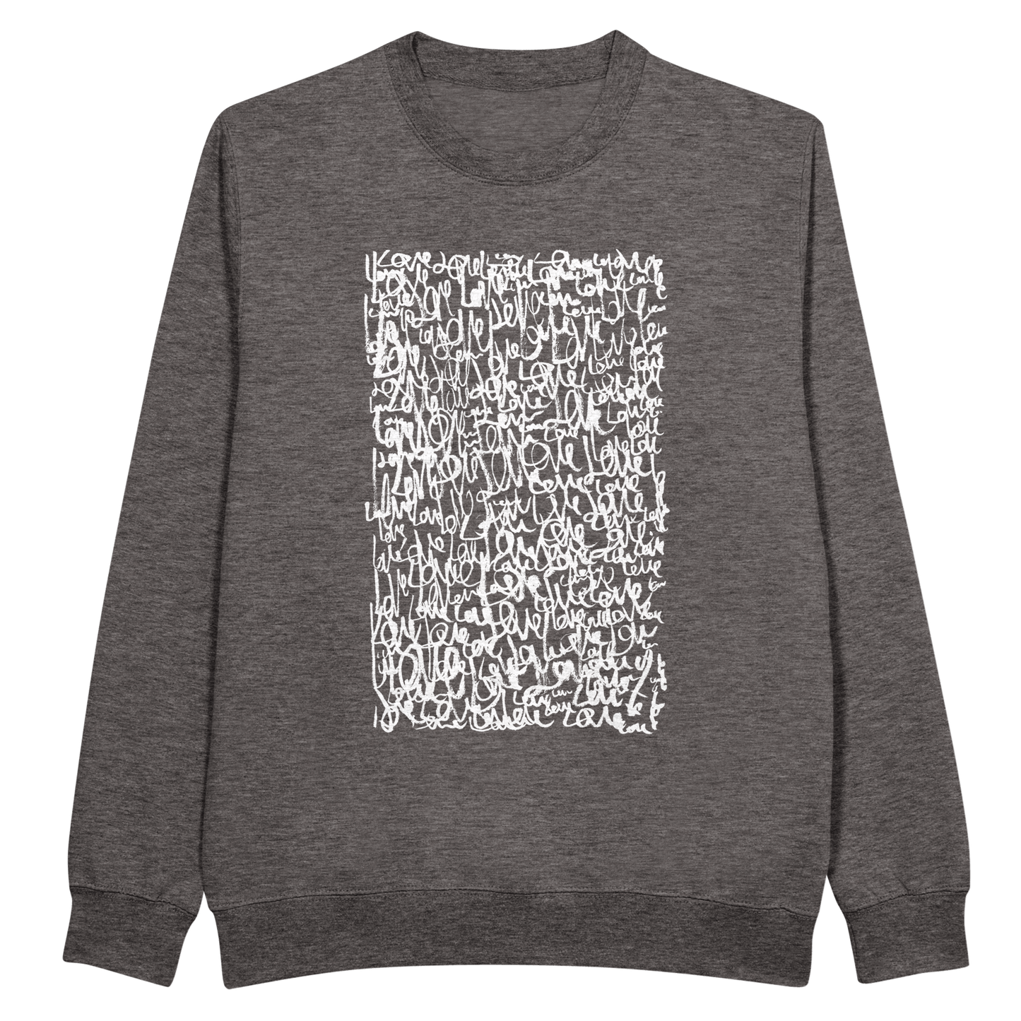 Love Letters - Premium Unisex Crewneck Sweatshirt apparel Charcoal Heather / S