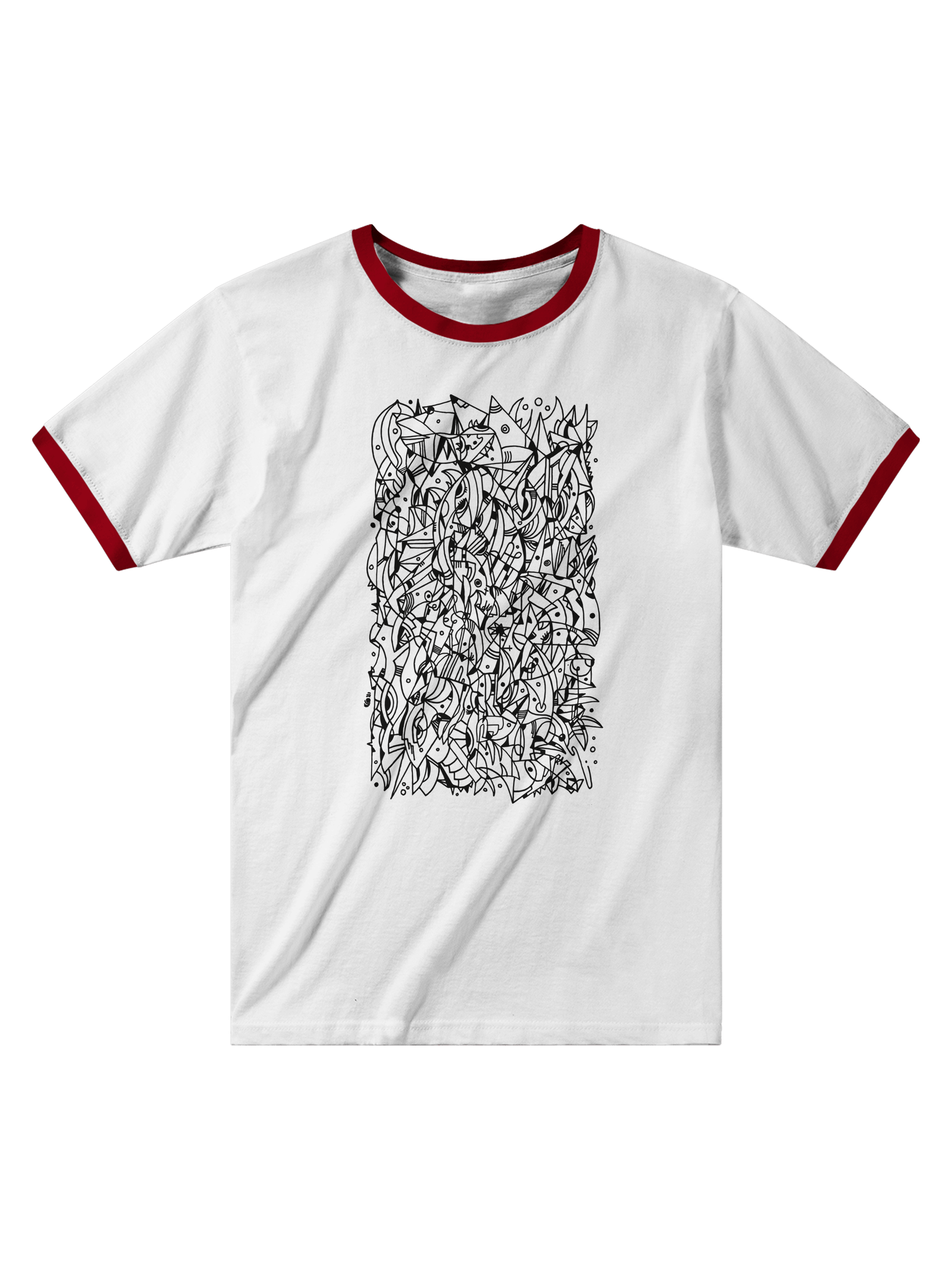 Mental Eclipse - Unisex Ringer T-shirt apparel