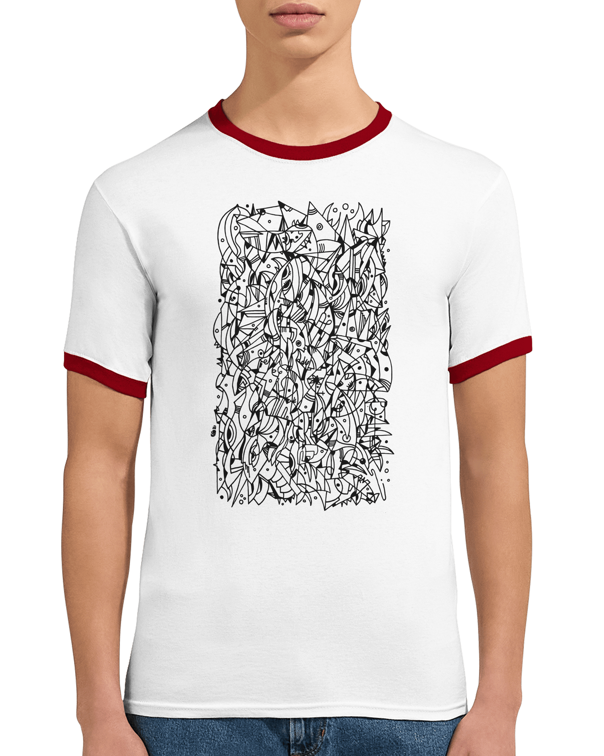 Mental Eclipse - Unisex Ringer T-shirt apparel