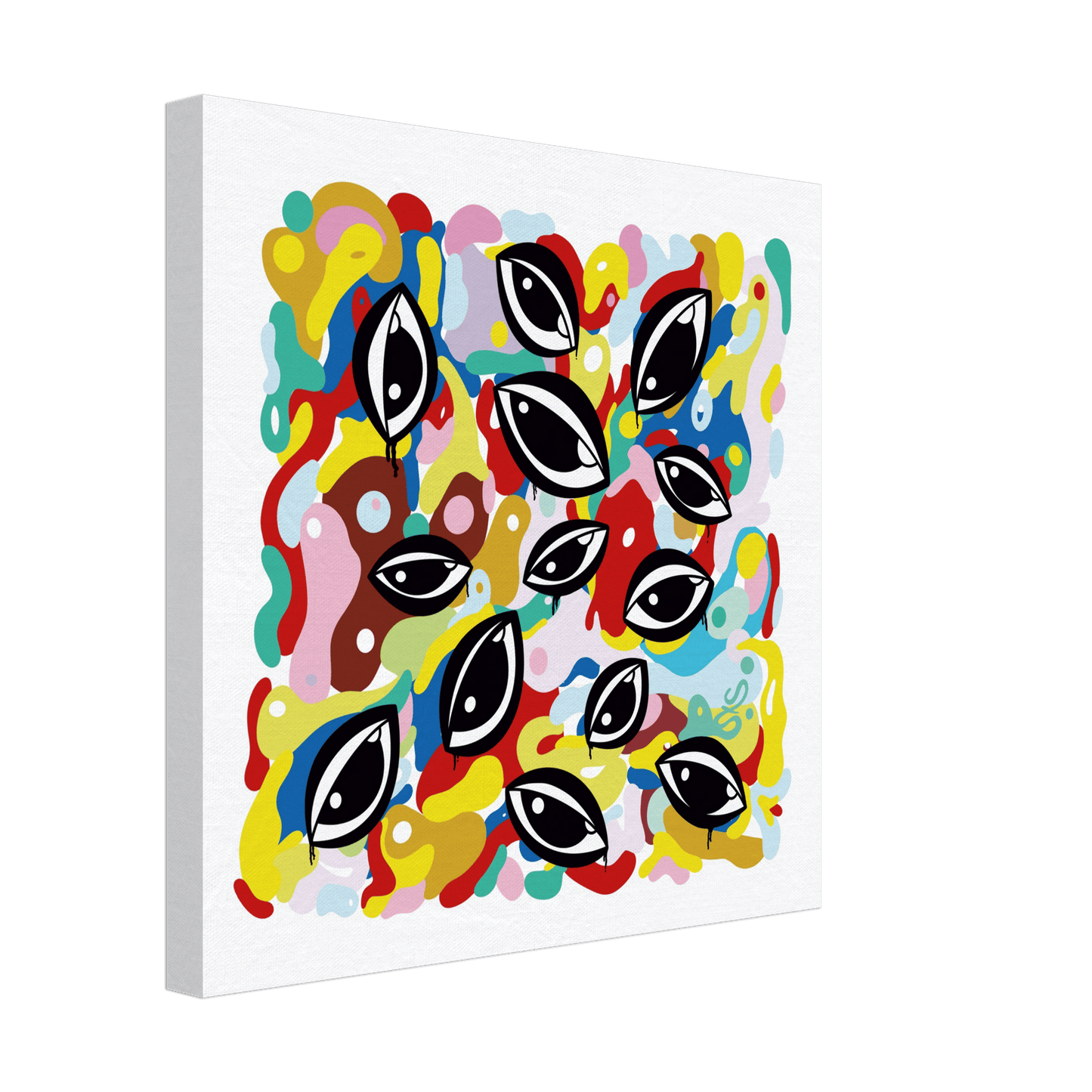 Murealize V.1 (White Edition) - Wall Art Print Print Material 40x40 cm / 16x16″ / Canvas
