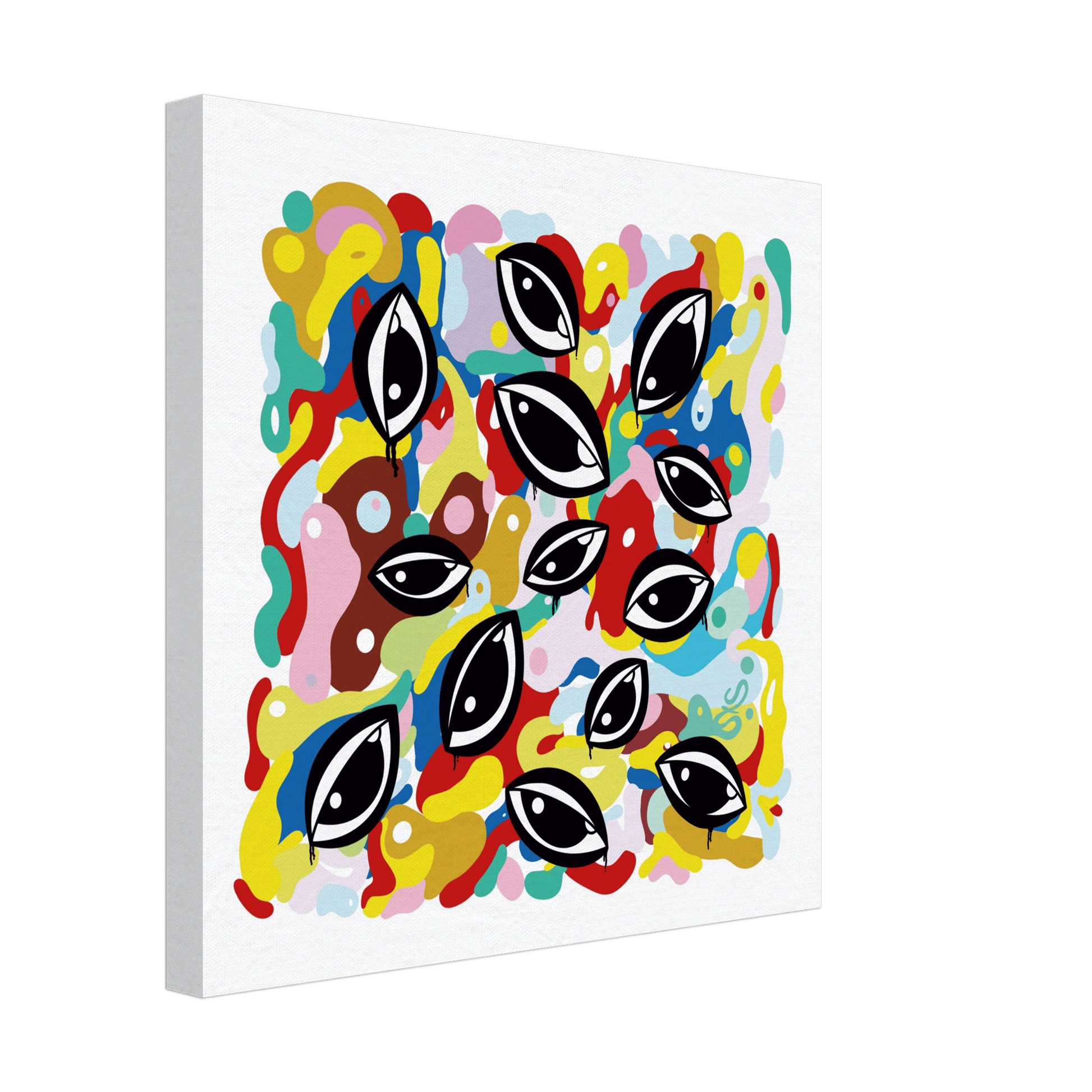 Murealize V.1 (White Edition) - Wall Art Print Print Material 40x40 cm / 16x16″ / Canvas