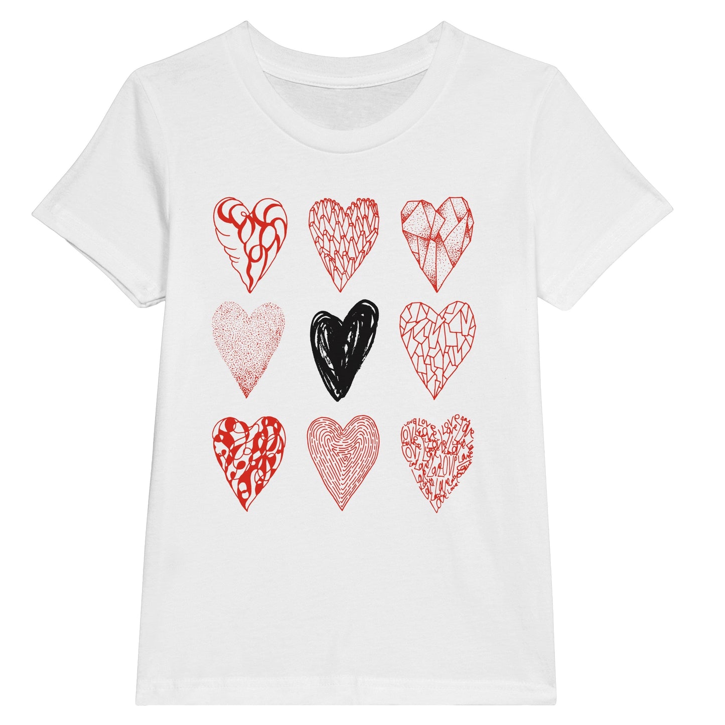 Nine of Hearts - Premium Kids Crewneck T-shirt apparel