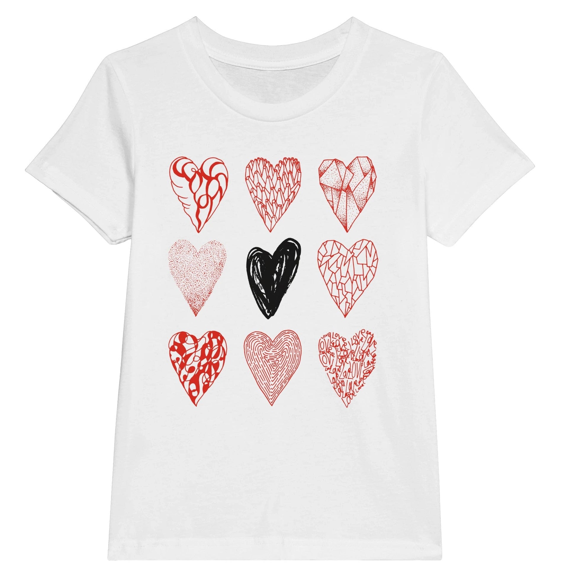 Nine of Hearts - Premium Kids Crewneck T-shirt apparel