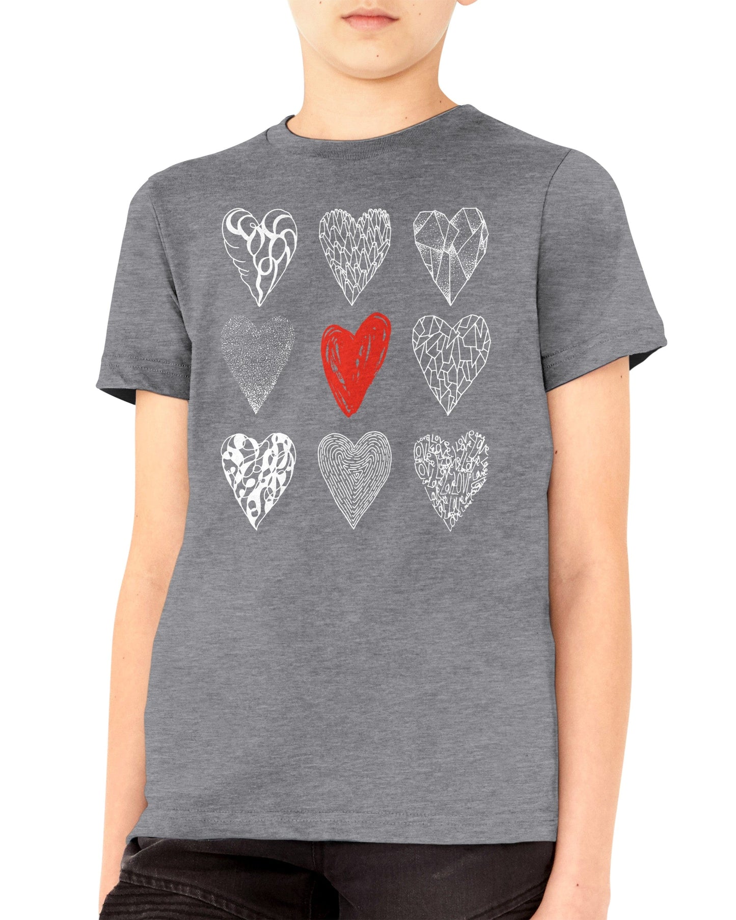 Nine of Hearts - Premium Kids Crewneck T-shirt apparel