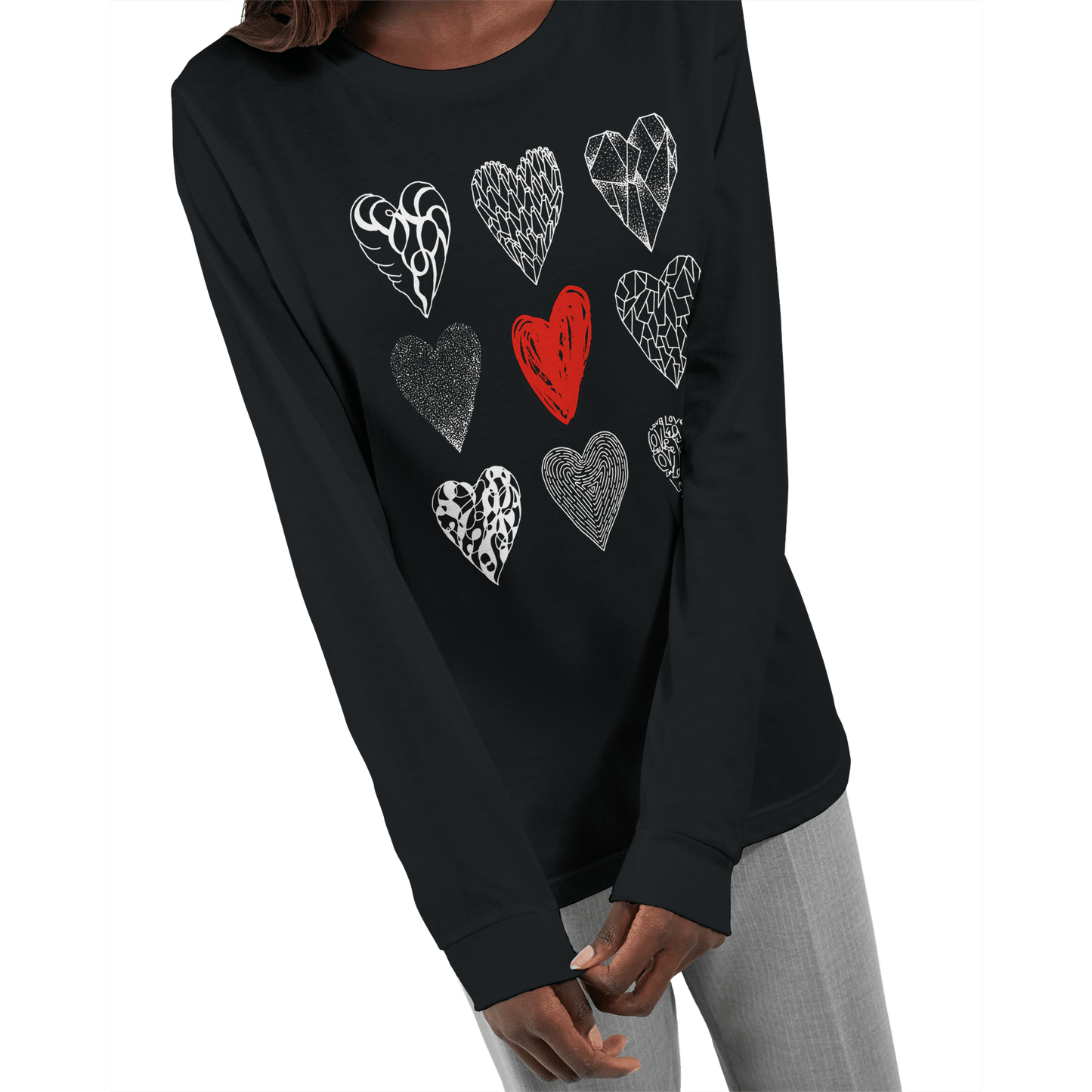 Nine of Hearts - Premium Unisex Longsleeve T-shirt apparel