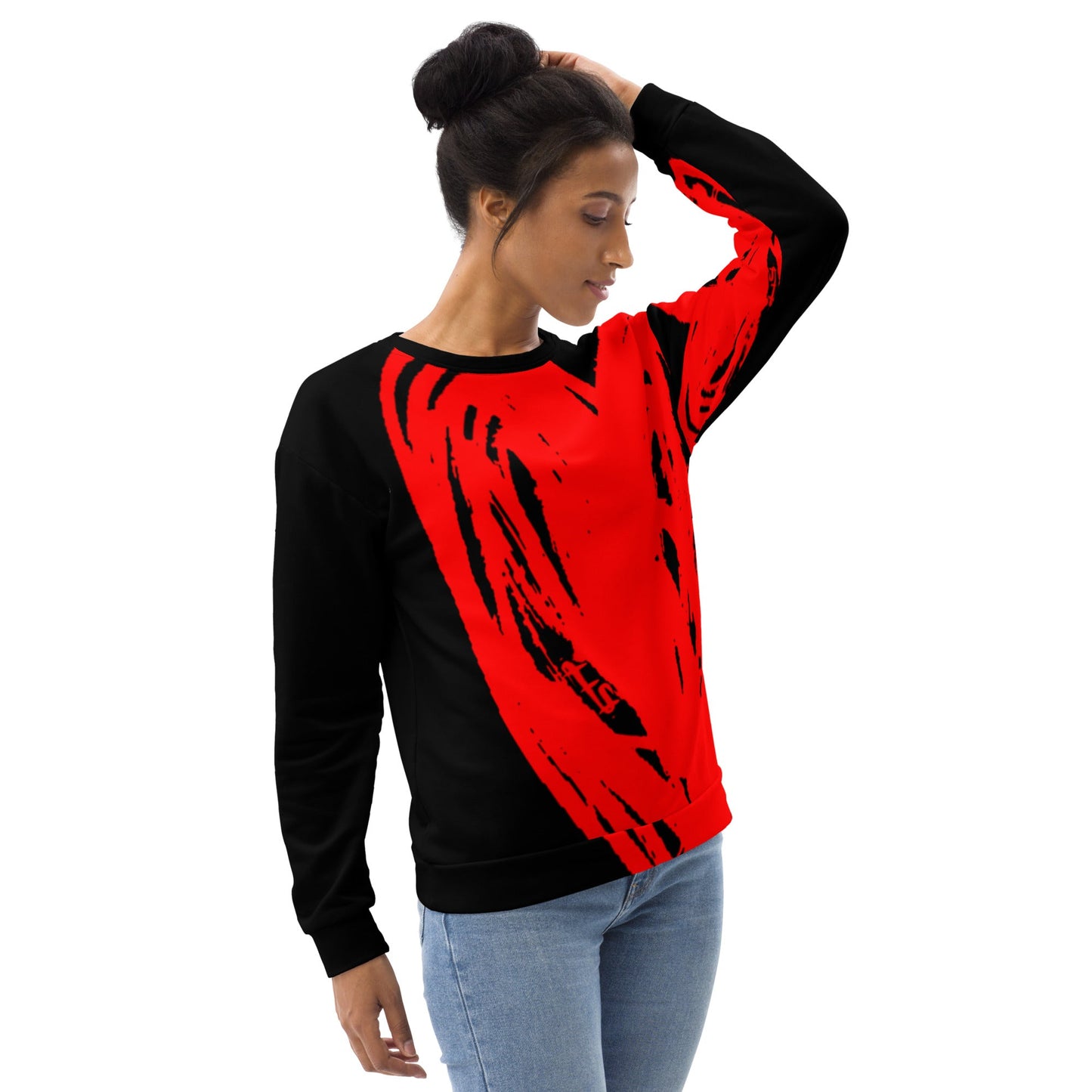 Really Big Red Heart - All Over Print Unisex Sweatshirt apparel