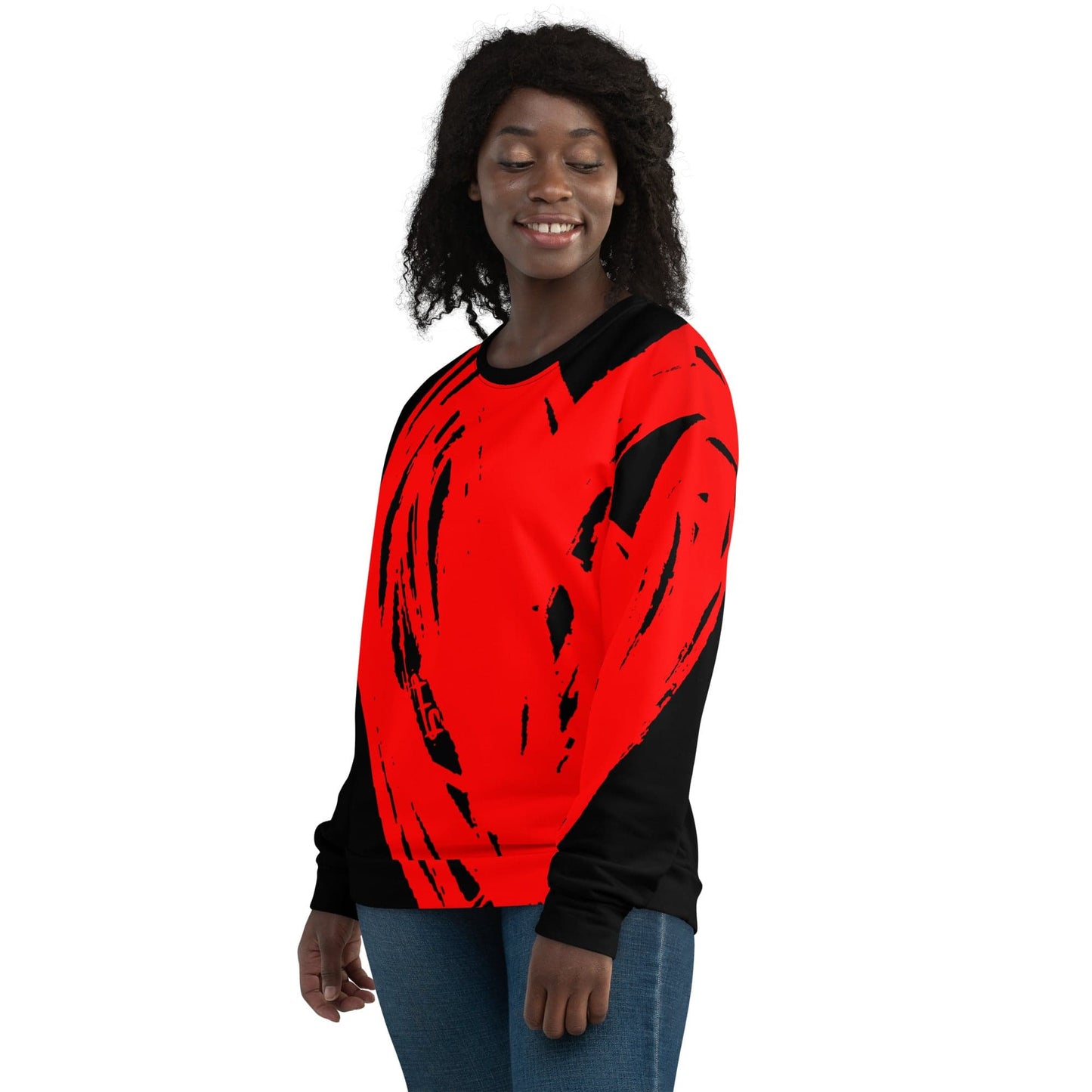 Really Big Red Heart - All Over Print Unisex Sweatshirt apparel