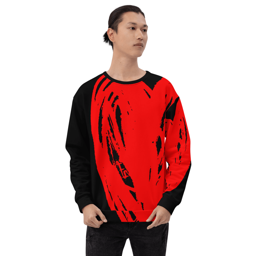 Really Big Red Heart - All Over Print Unisex Sweatshirt apparel