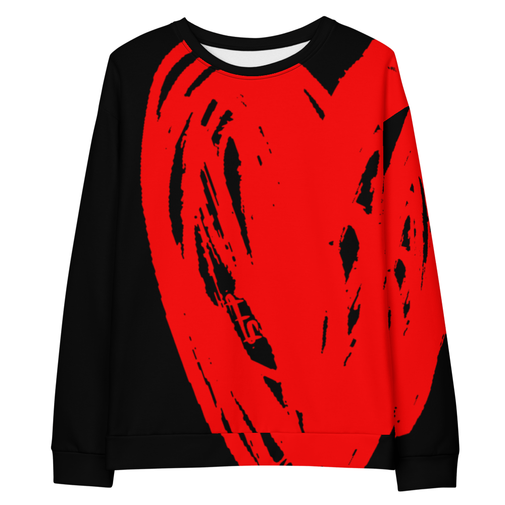 Really Big Red Heart - All Over Print Unisex Sweatshirt apparel