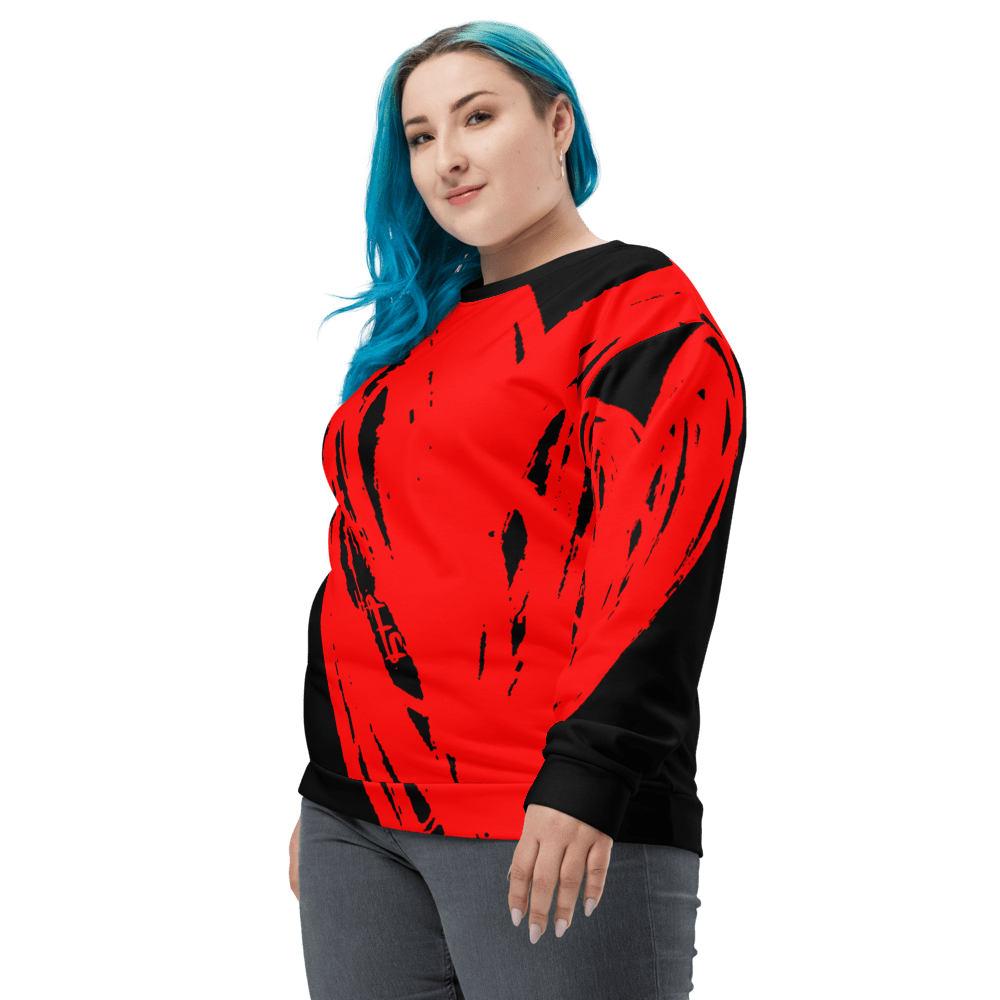 Really Big Red Heart - All Over Print Unisex Sweatshirt apparel