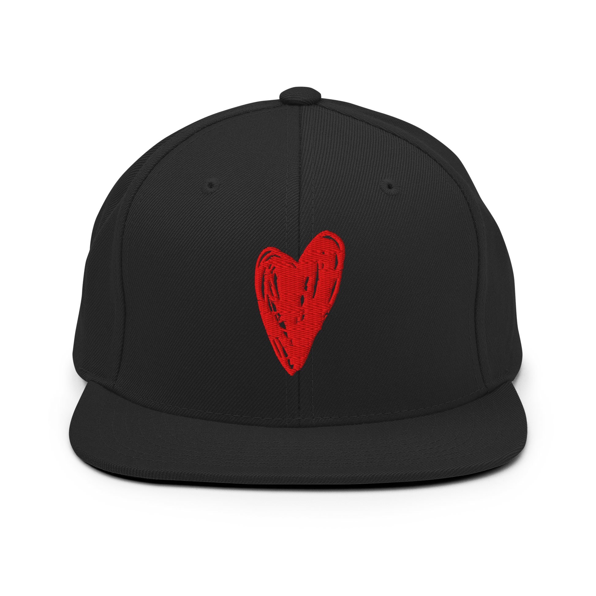 Red Heart - Snapback Hat apparel