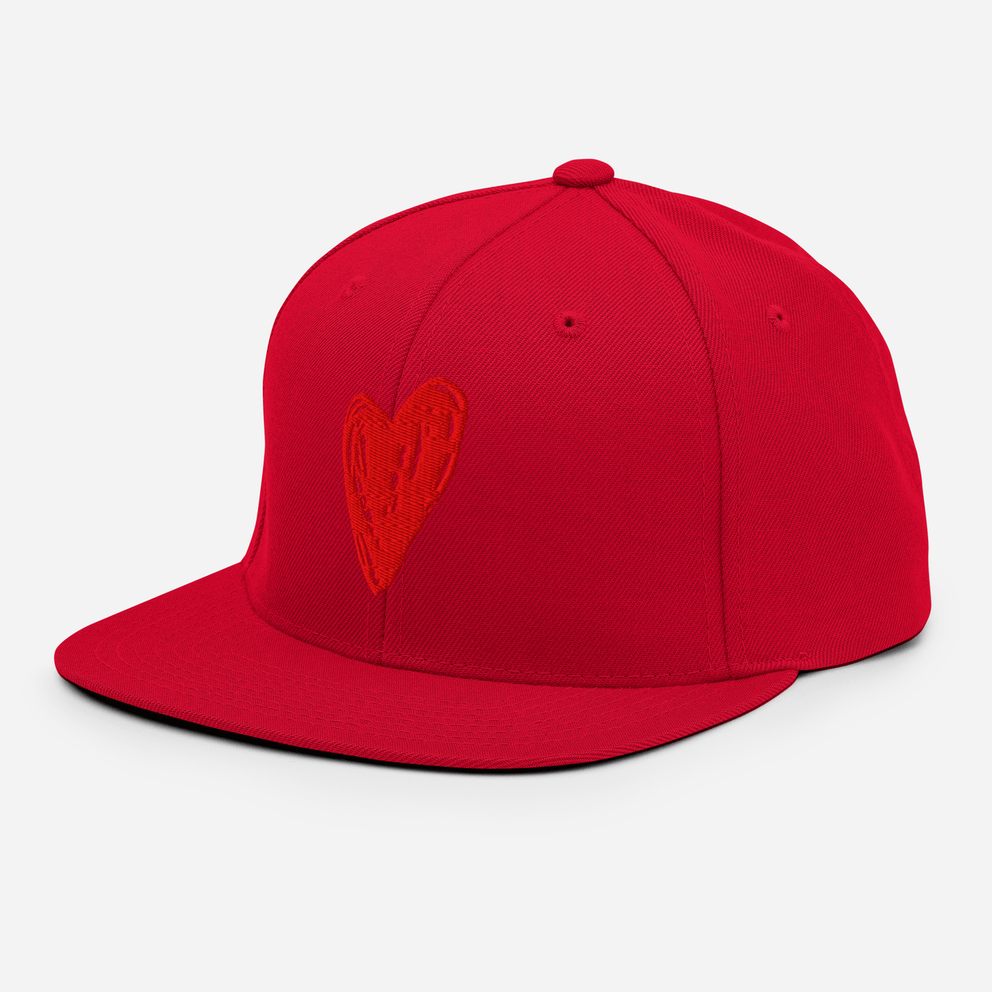 Red Heart - Snapback Hat apparel