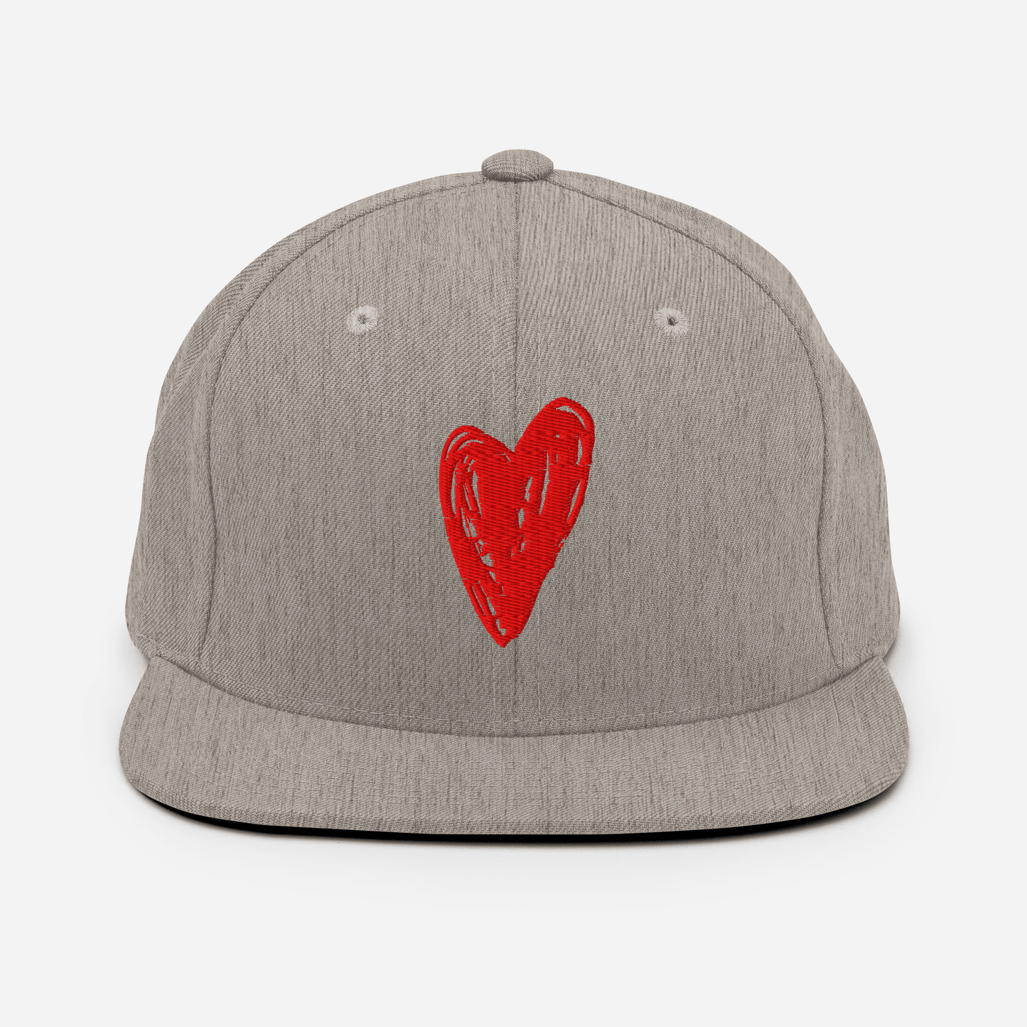 Red Heart - Snapback Hat apparel