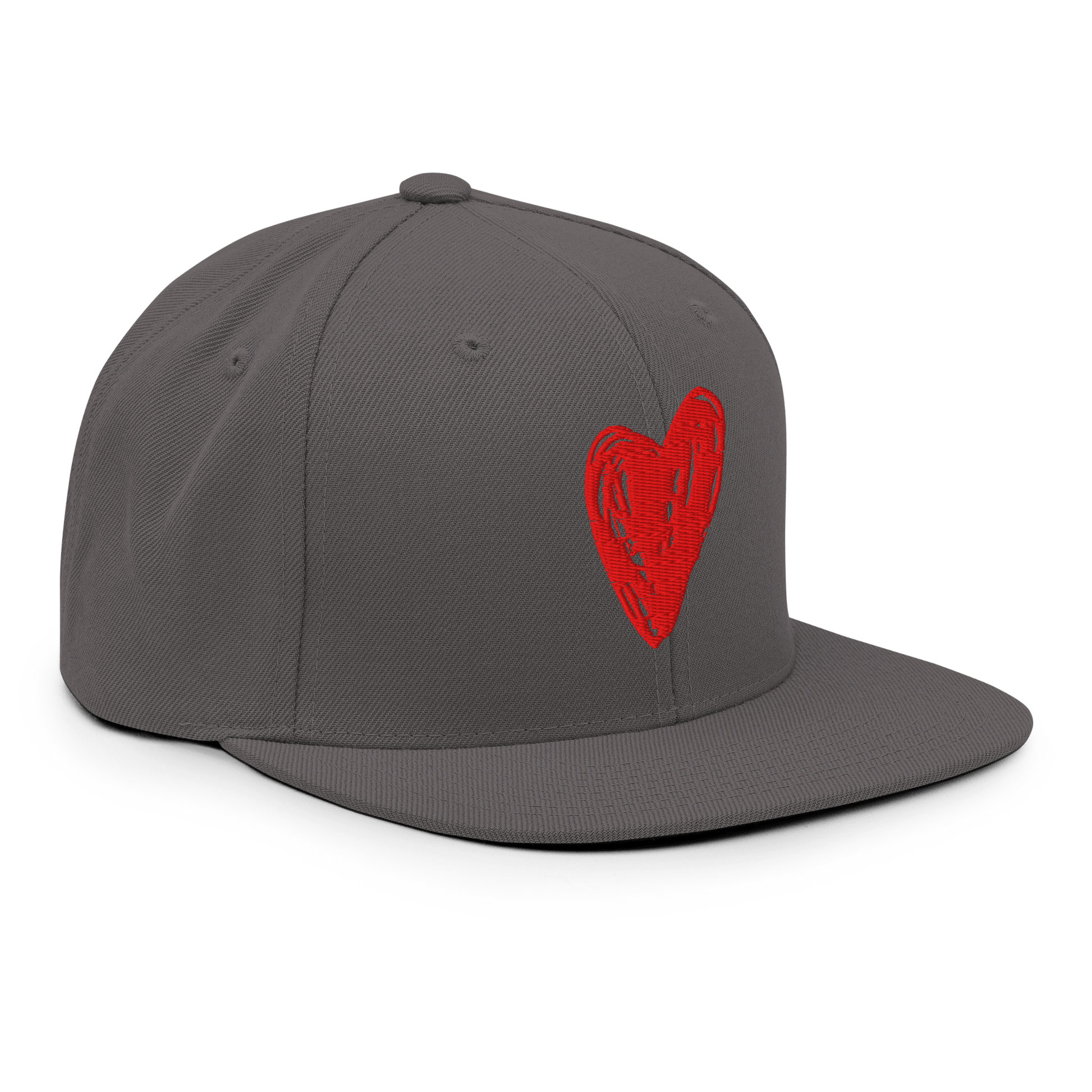 Red Heart - Snapback Hat apparel
