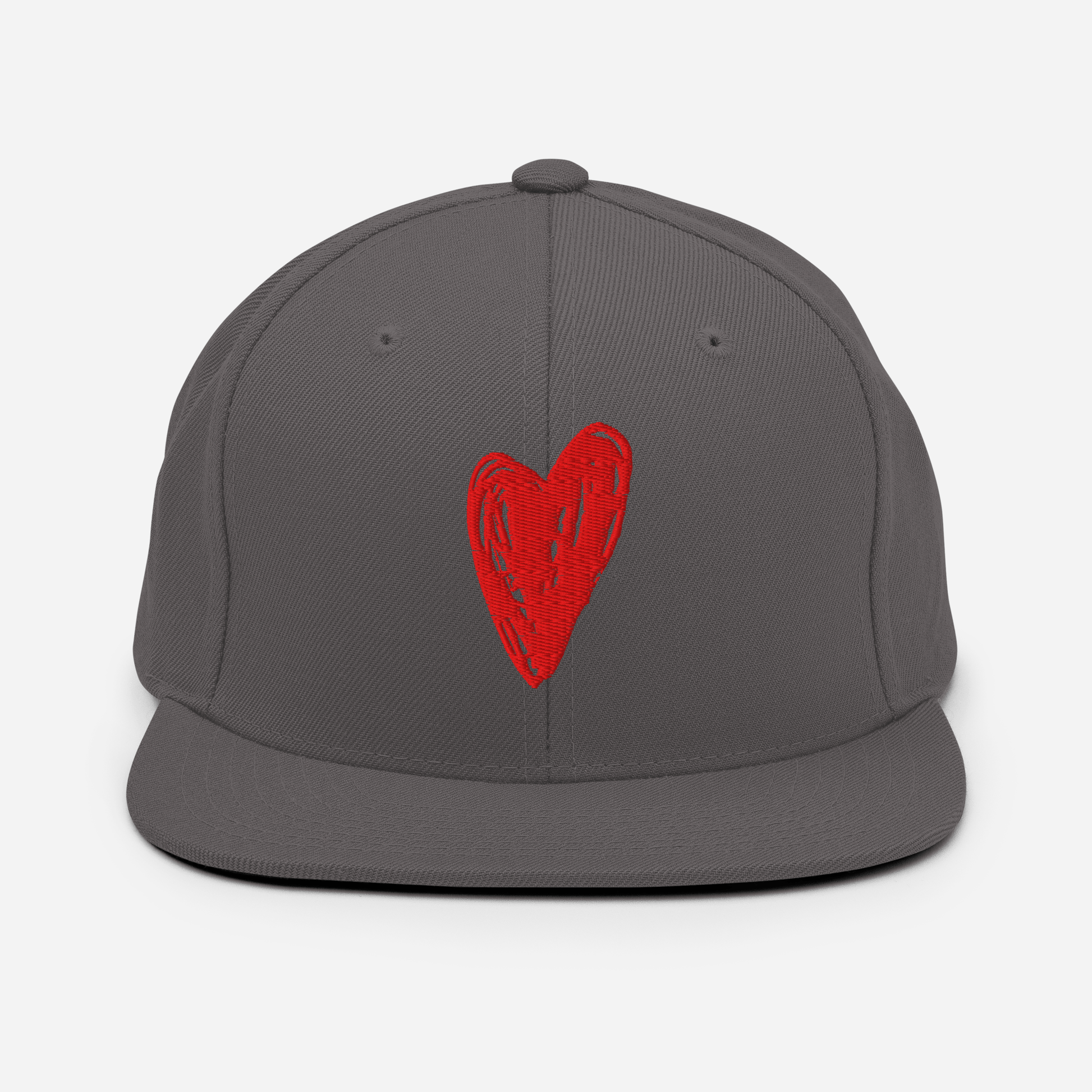 Red Heart - Snapback Hat apparel