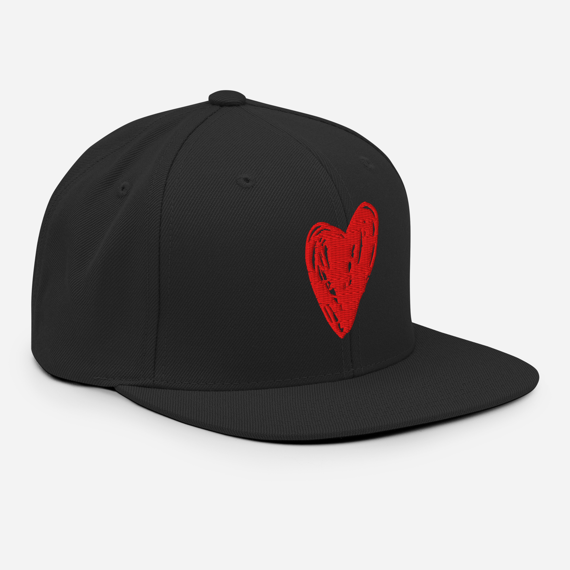 Red Heart - Snapback Hat apparel