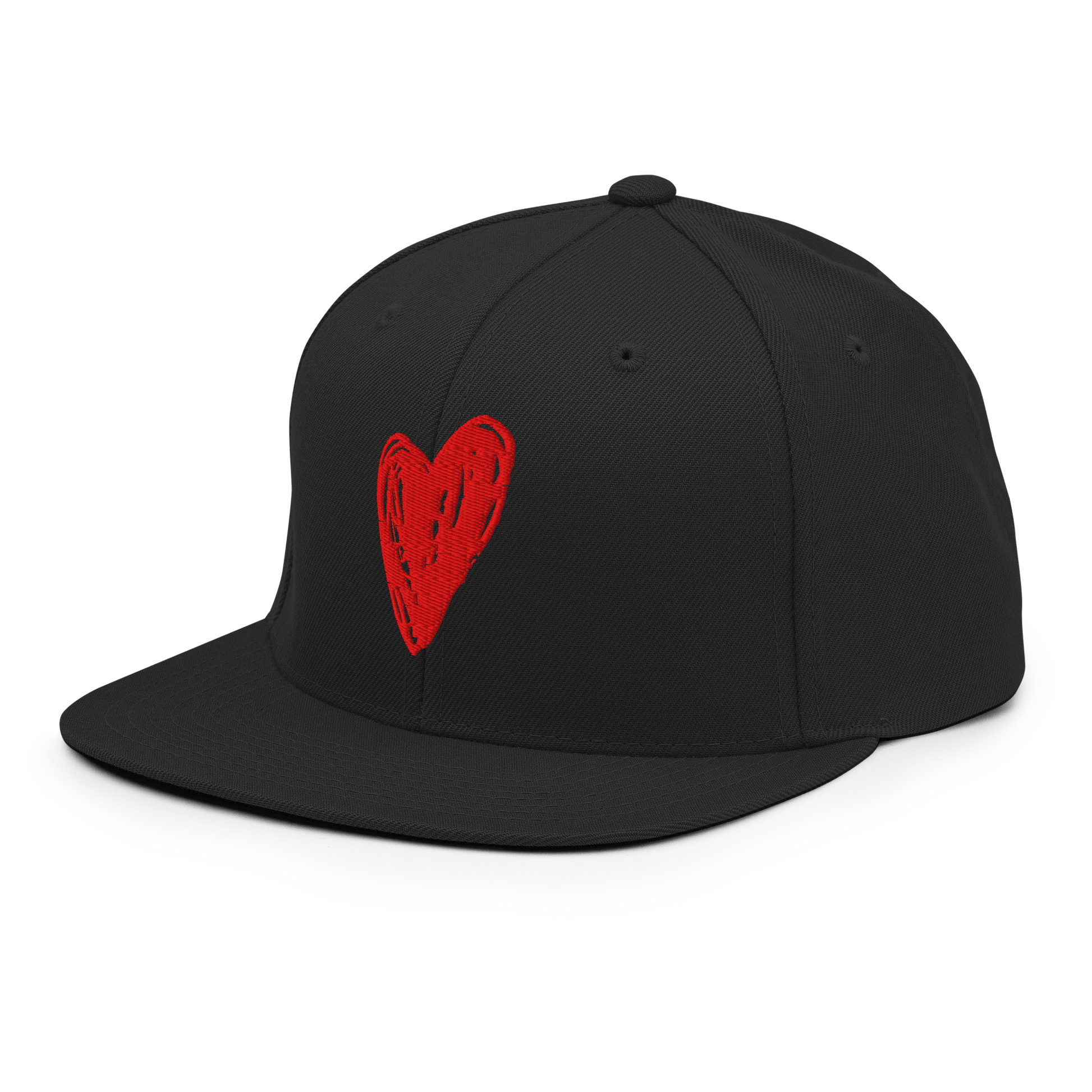 Red Heart - Snapback Hat apparel