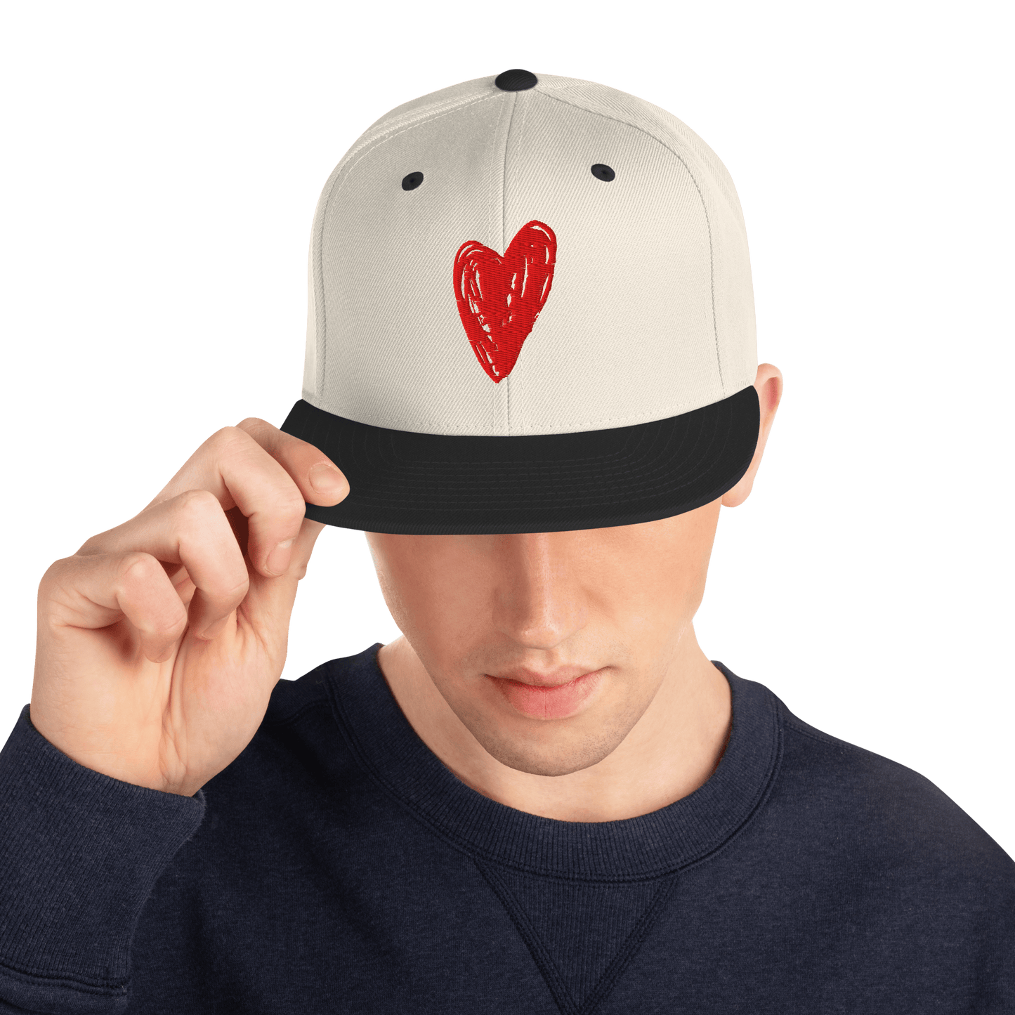 Red Heart - Snapback Hat apparel