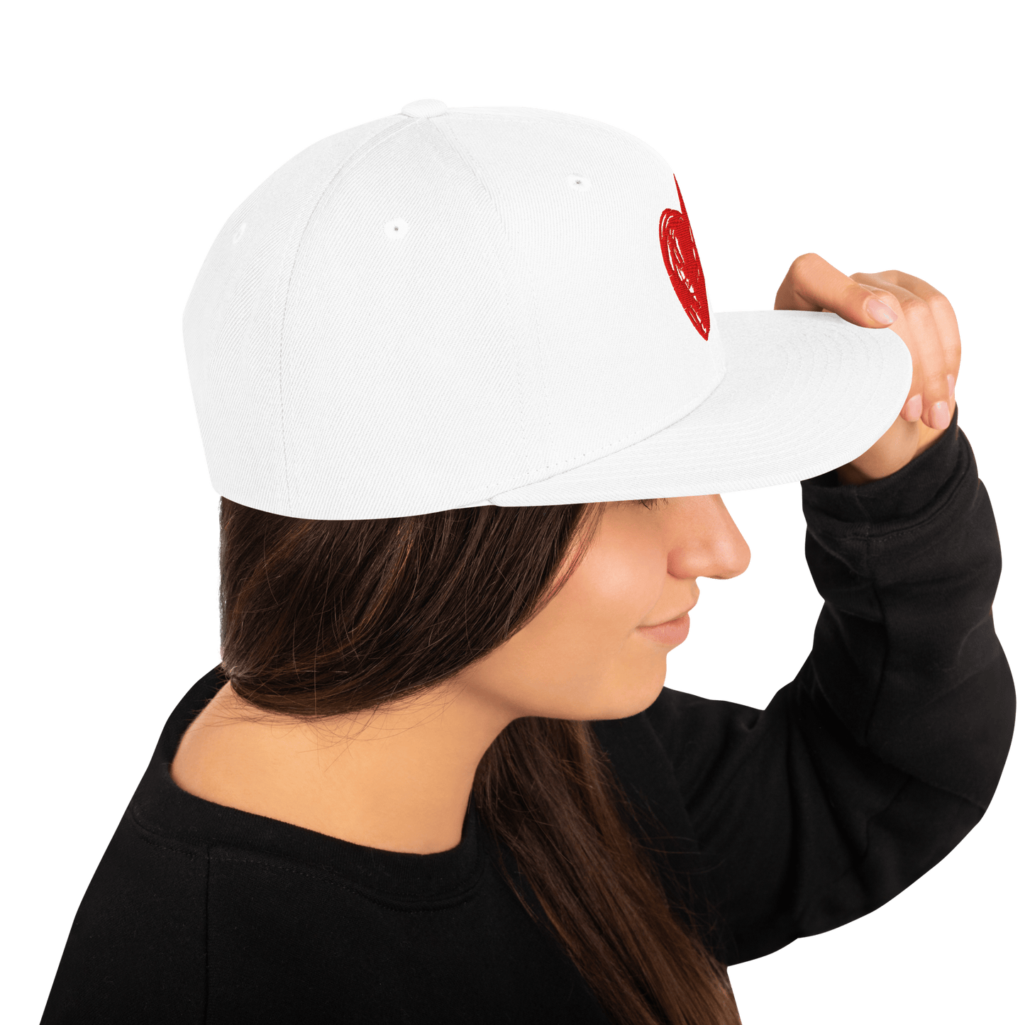 Red Heart - Snapback Hat apparel
