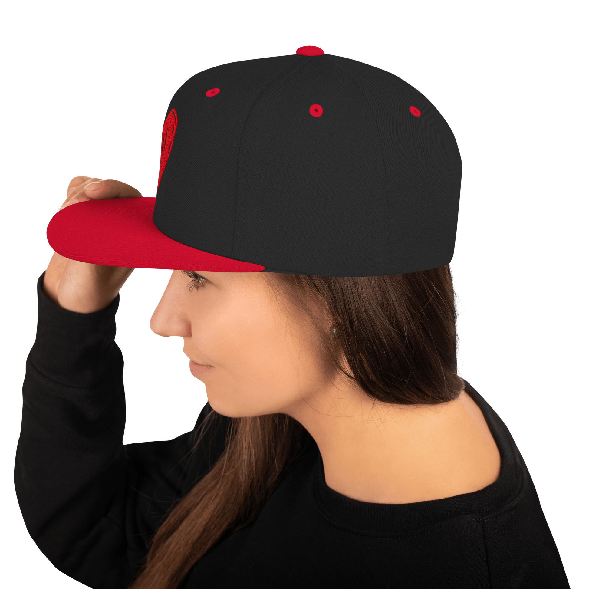 Red Heart - Snapback Hat apparel