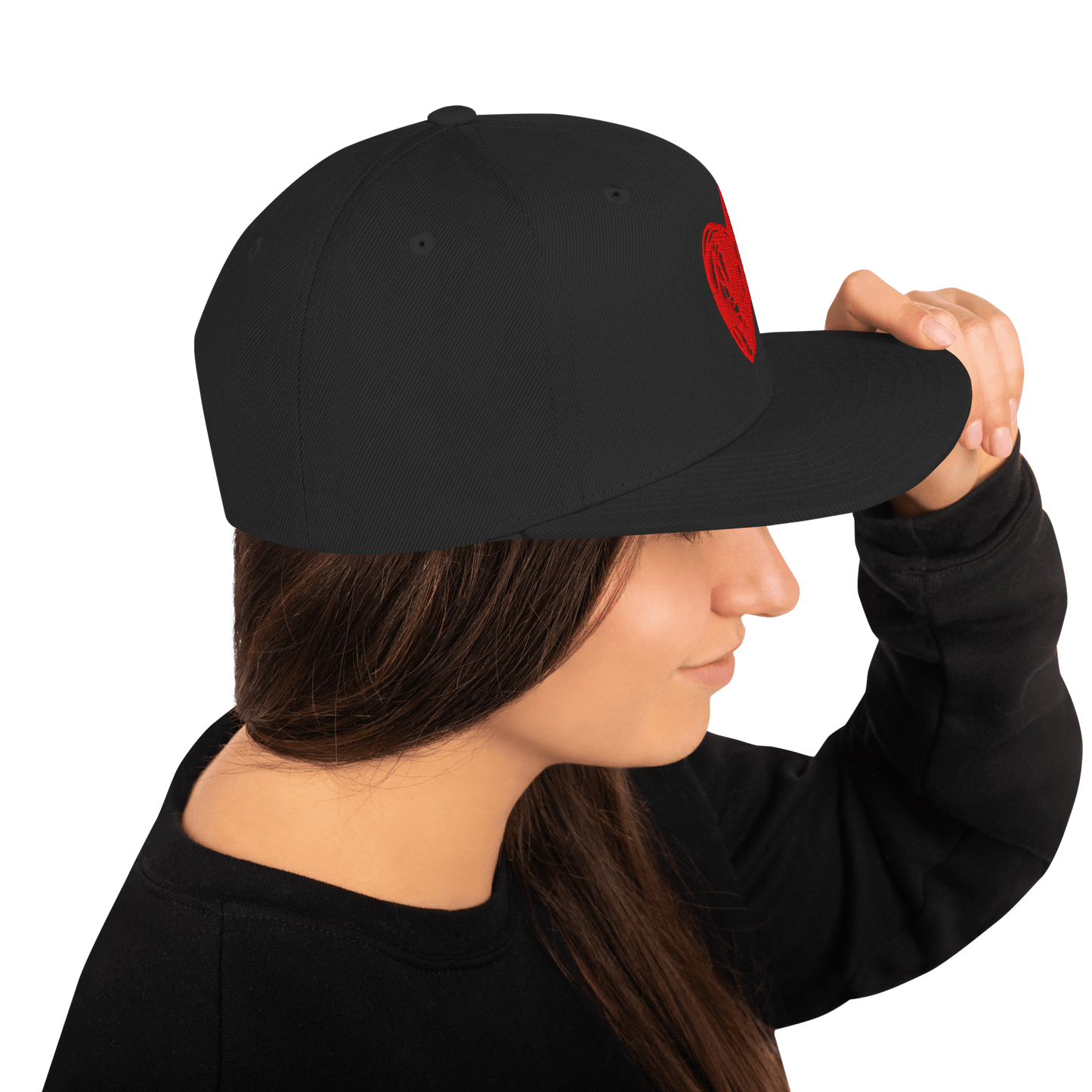 Red Heart - Snapback Hat apparel