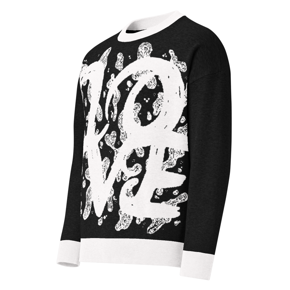 L.O.V.E - Relaxed fit knitted crew neck sweater
