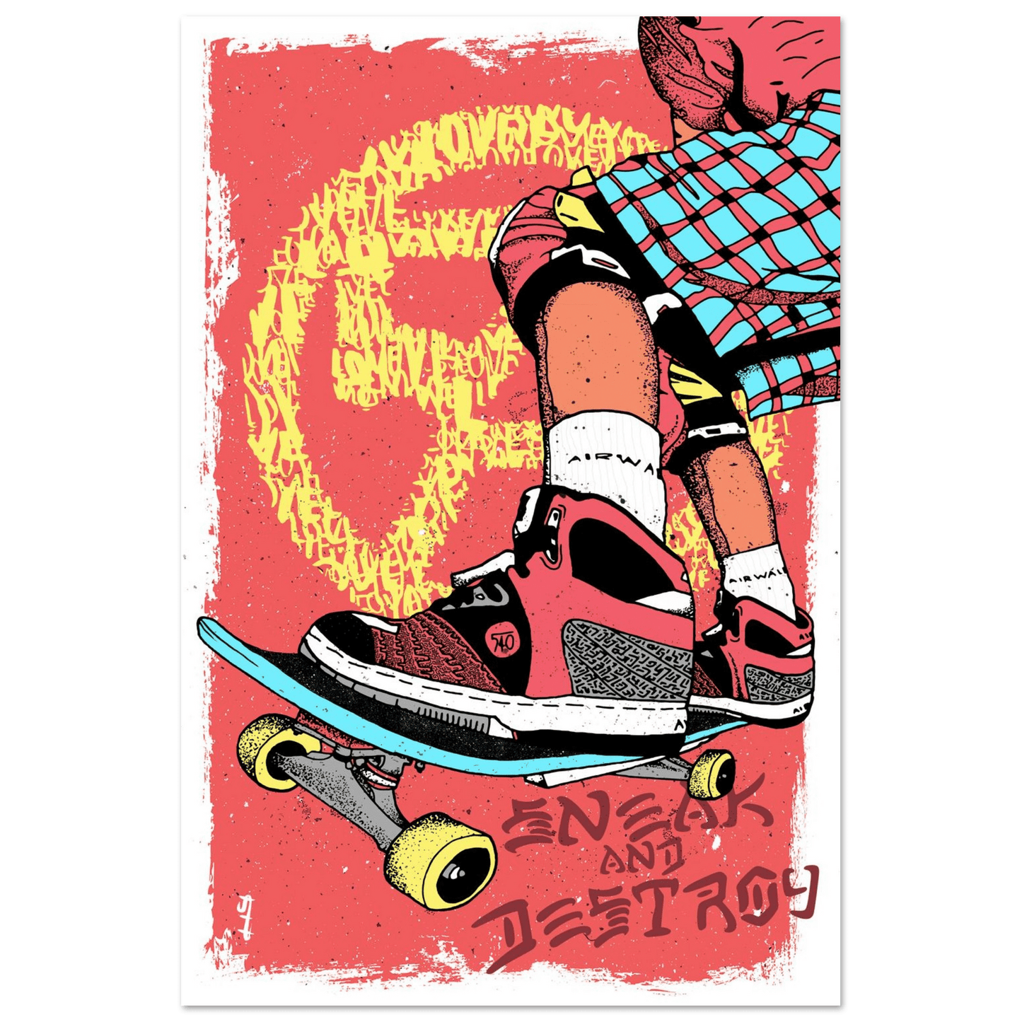 Sneak & Destroy. - Wall art Poster Print Art Prints 60x90 cm / 24x36″ / Premium Matte Paper Poster