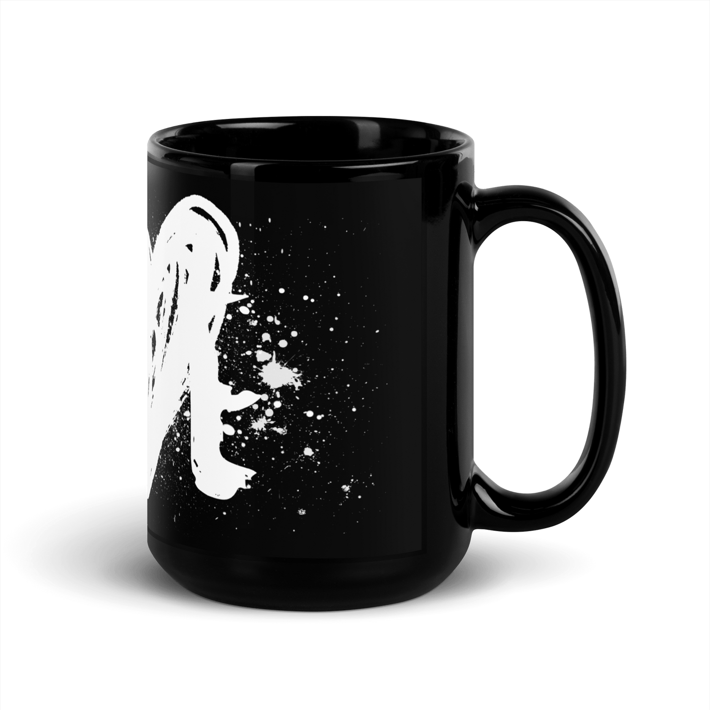 Splatter Love - Black Glossy Mug Mugs