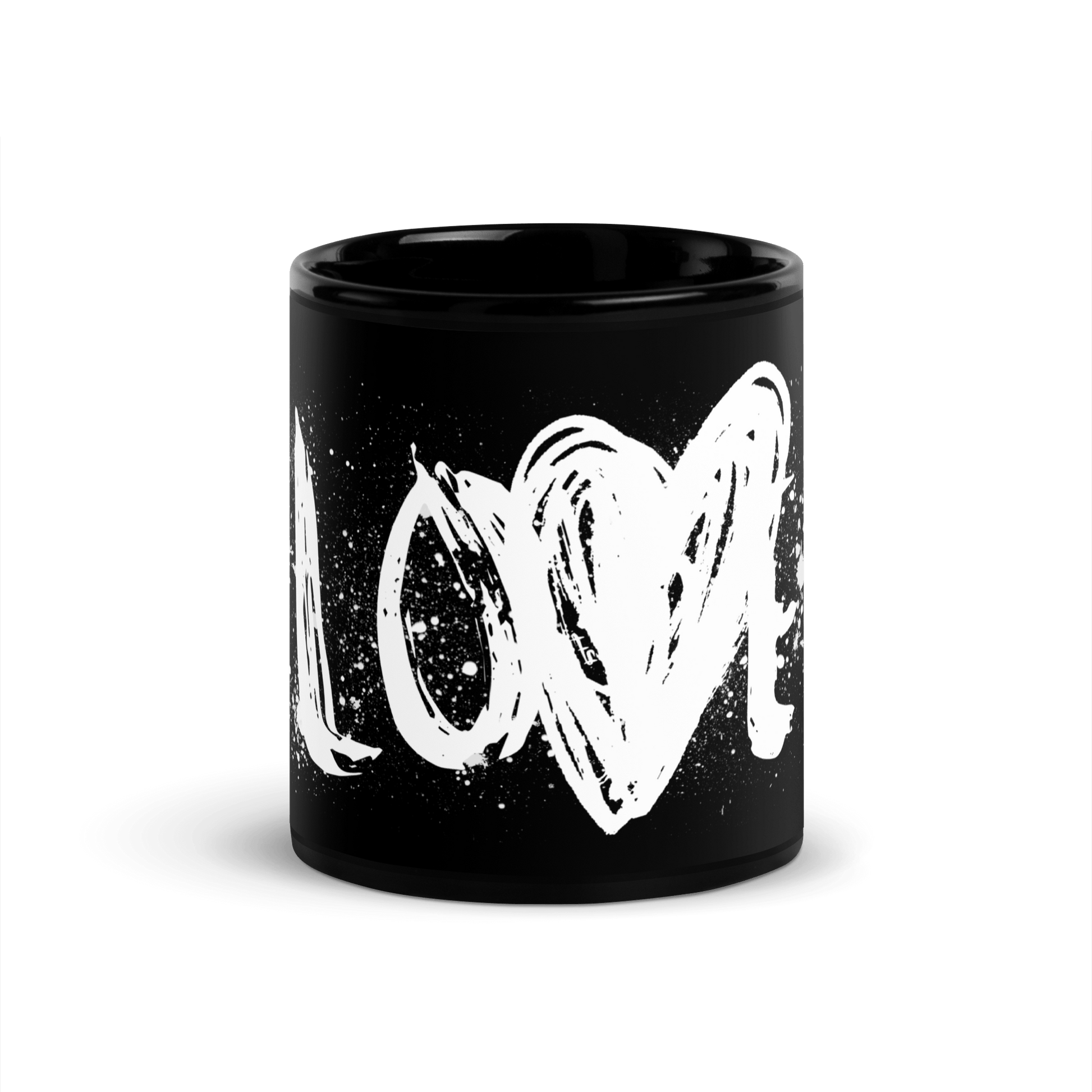 Splatter Love - Black Glossy Mug Mugs