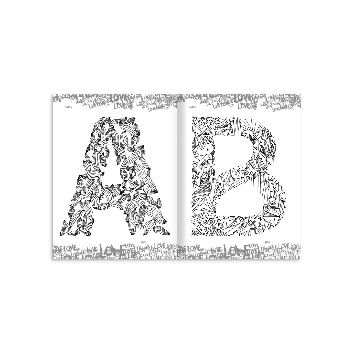 The Alphabet Coloring Book – Handcrafted Designs for Creativity and Fun Print Material