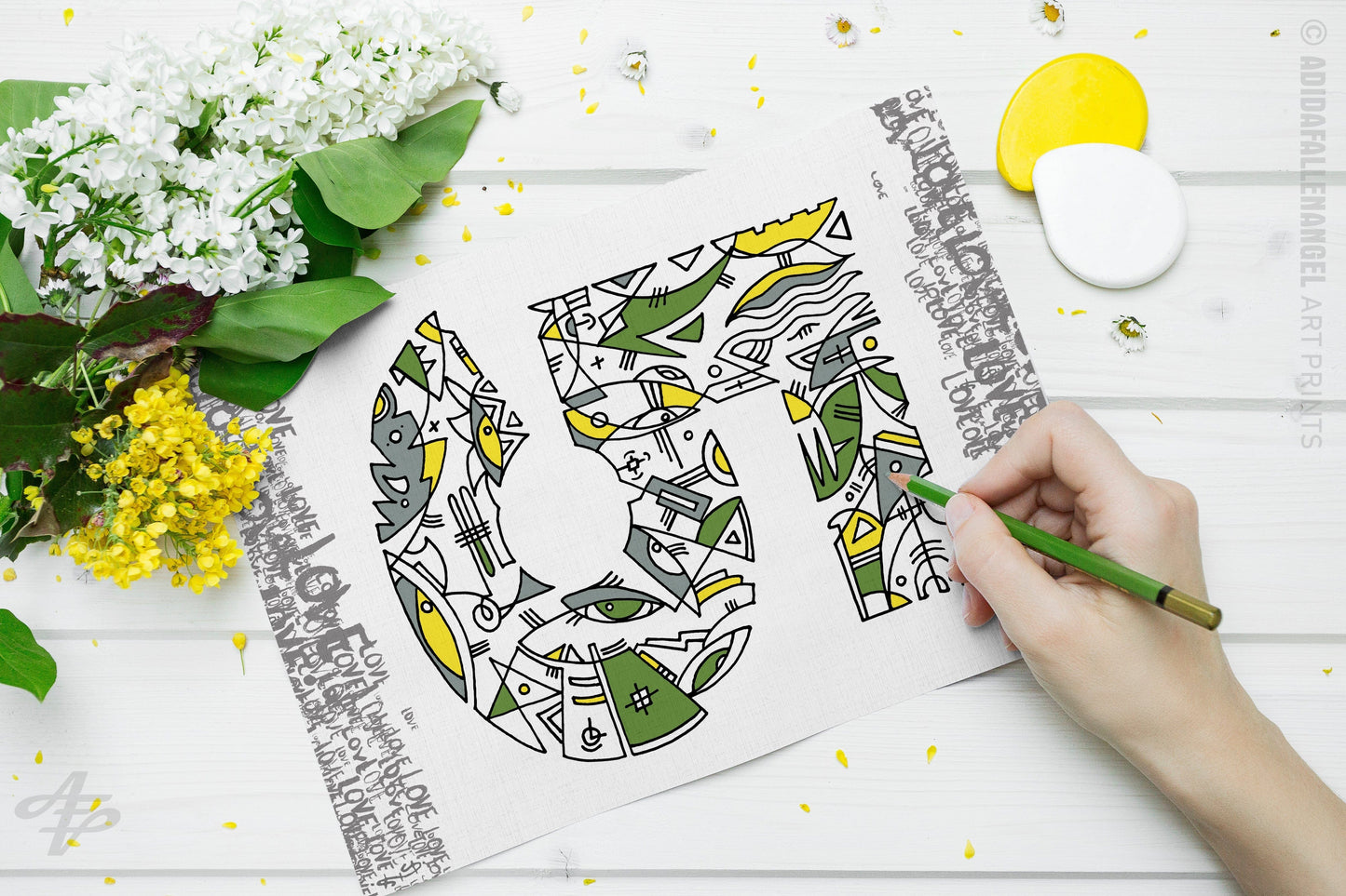 The Alphabet Coloring Book – Handcrafted Designs for Creativity and Fun Print Material