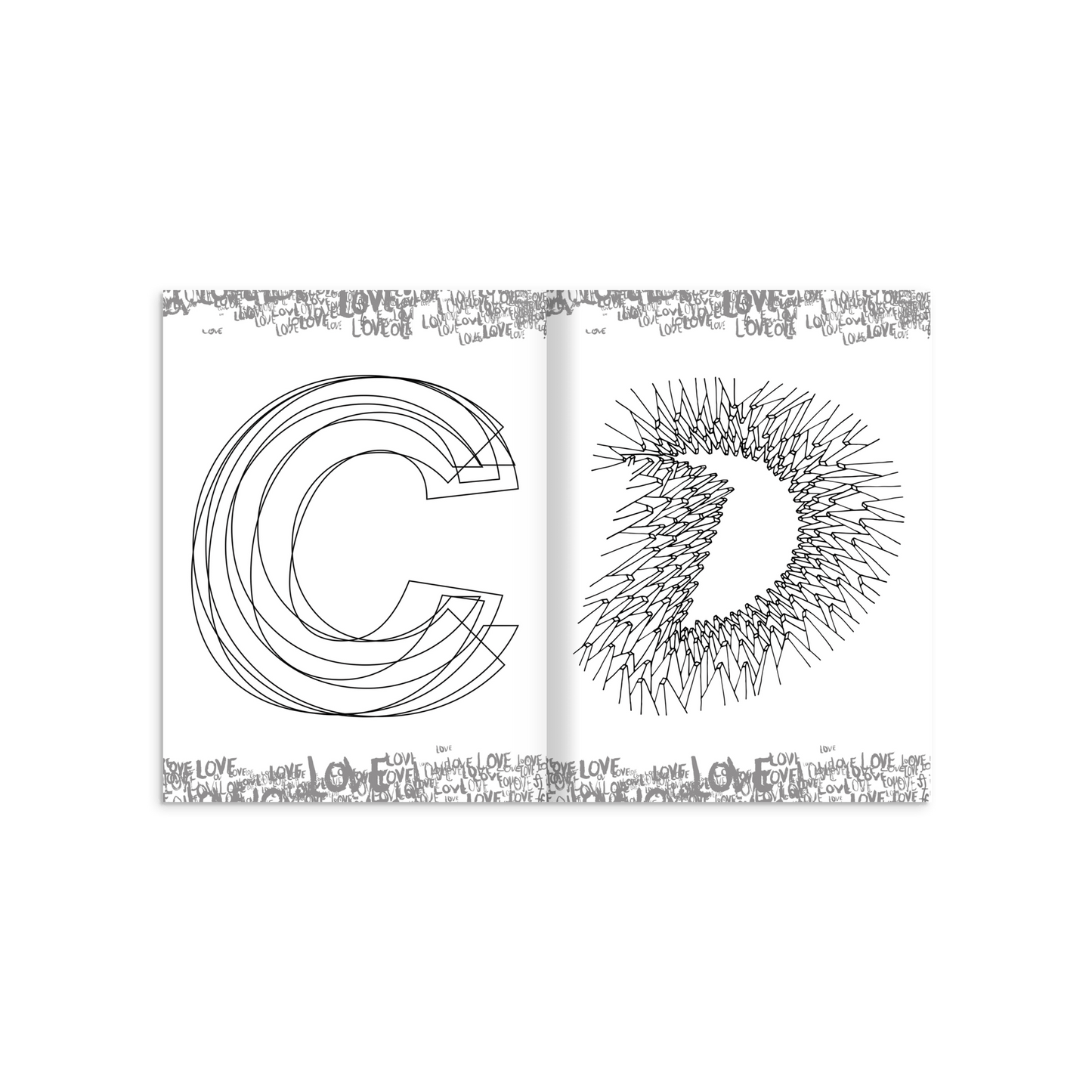 The Alphabet Coloring Book – Handcrafted Designs for Creativity and Fun Print Material