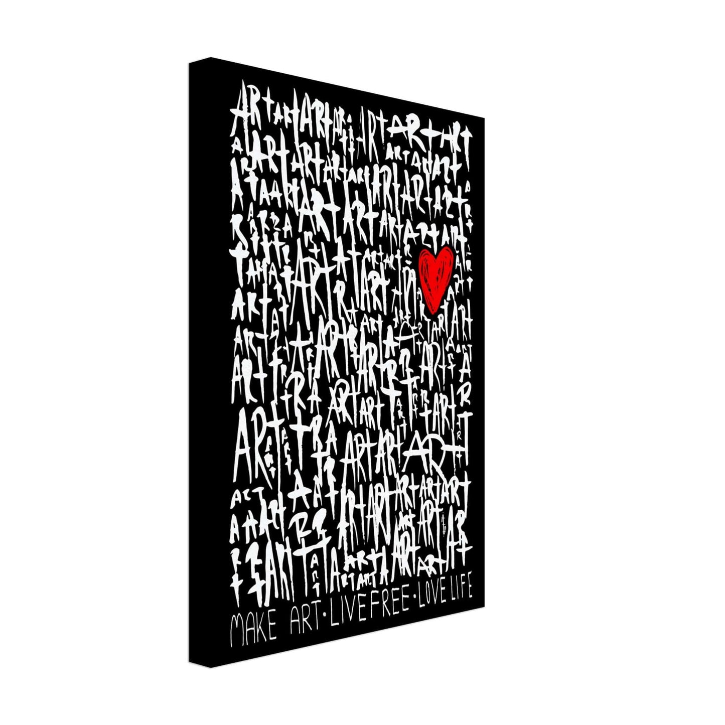 The Art (Black Edition) - Typography Illustration Print Art Prints 30x45 cm / 12x18″ / Canvas