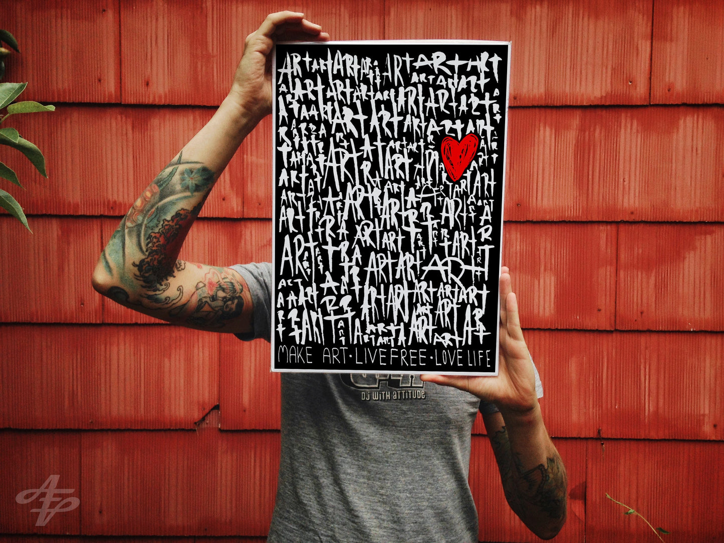 The Art (Black Edition) - Typography Illustration Print Art Prints