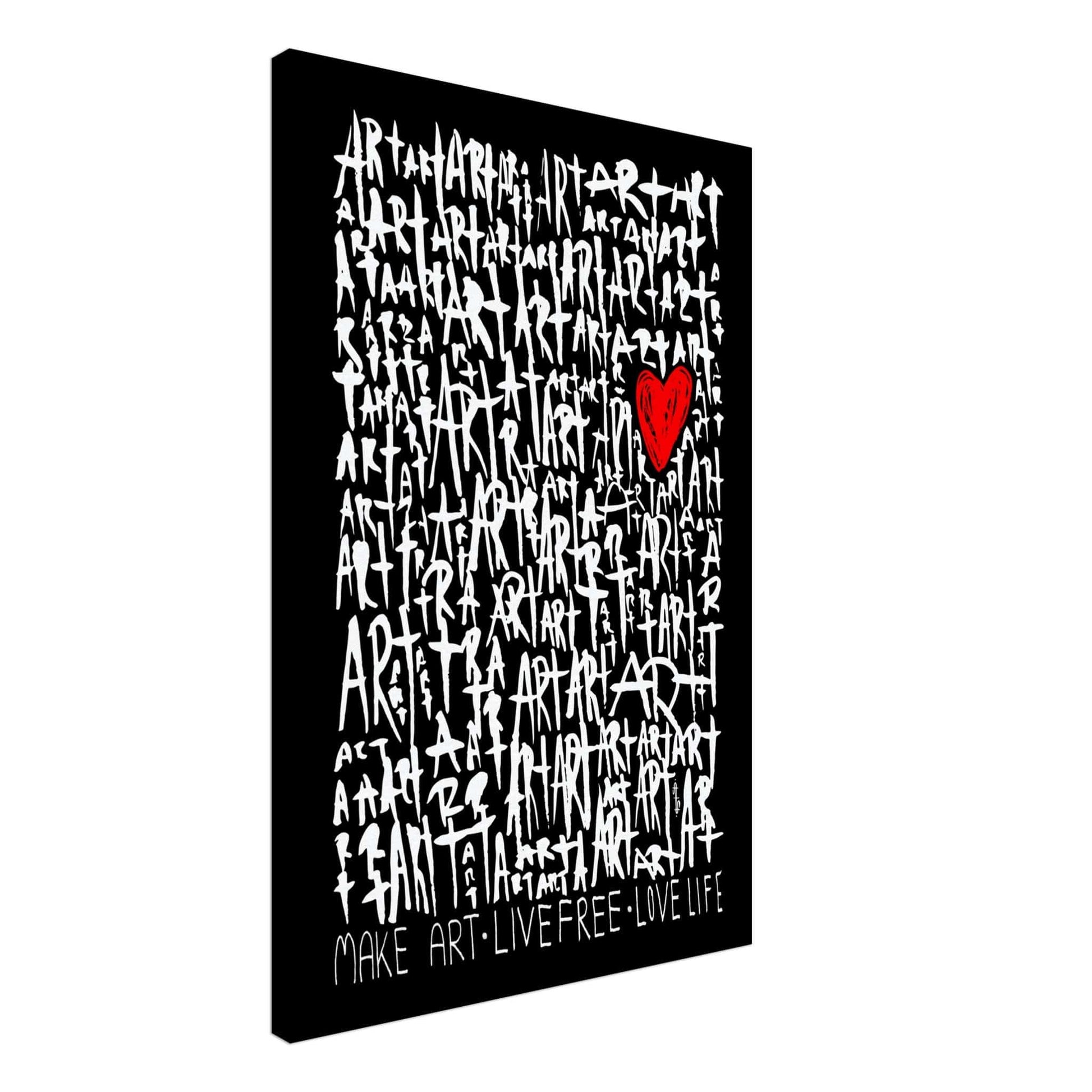 The Art (Black Edition) - Typography Illustration Print Art Prints