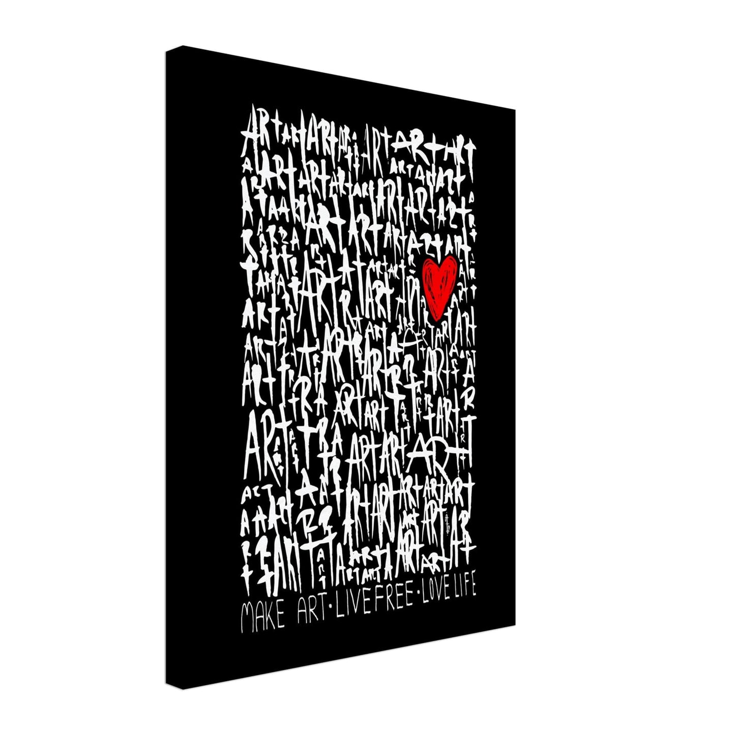 The Art (Black Edition) - Typography Illustration Print Art Prints 45x60 cm / 18x24″ / Canvas